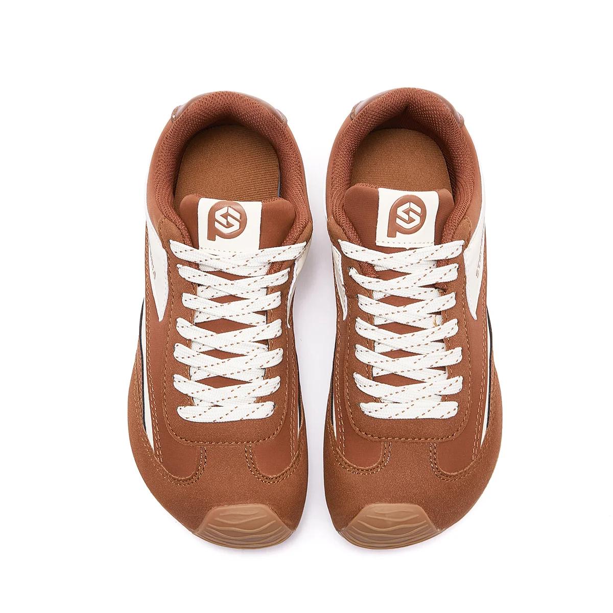 Gexuosn Women Classic Retro Wide Sneakers Casual Tennis Shoe Barefoot Walking Anti Slip Trainers