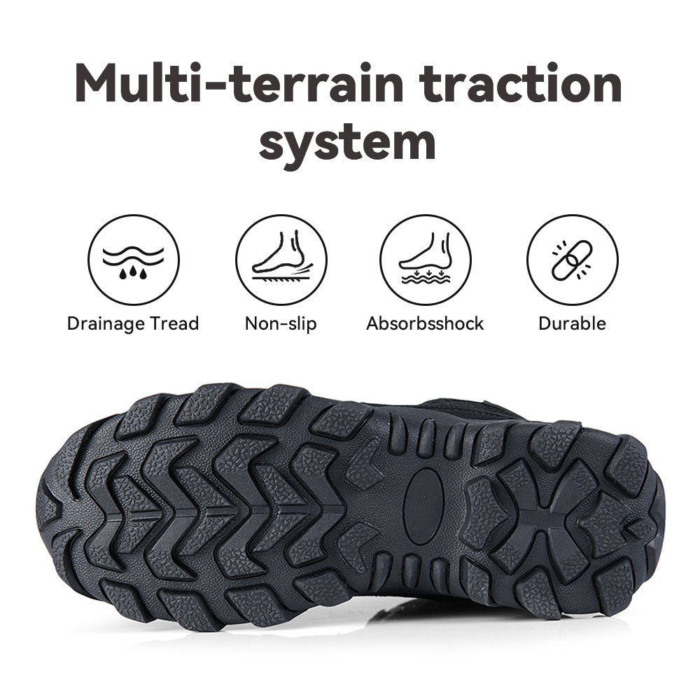 Men's Hiking Boots Lightweight Mid Ankle Trekking Trails Boots Work Boots