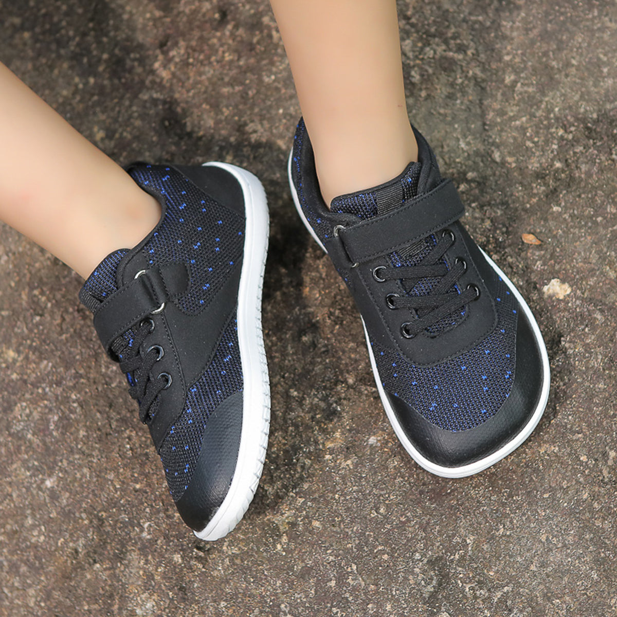 Gexuosn Kids Barefoot Shoes Girls Boys Wide Toe Tennis Shoes Zero Drop Minimalist Sneakers Walking Shoes