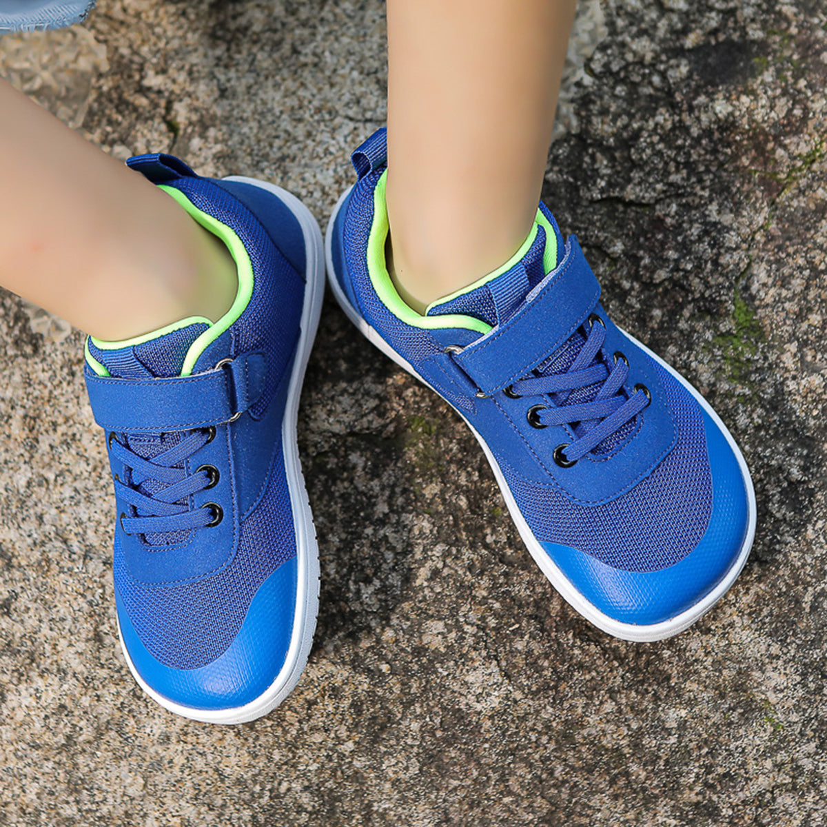 Gexuosn Kids Barefoot Shoes Girls Boys Wide Toe Tennis Shoes Zero Drop Minimalist Sneakers Walking Shoes