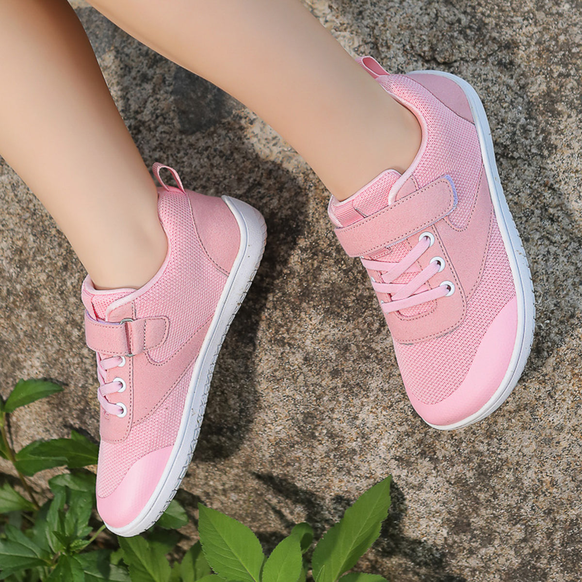 Gexuosn Kids Barefoot Shoes Girls Boys Wide Toe Tennis Shoes Zero Drop Minimalist Sneakers Walking Shoes