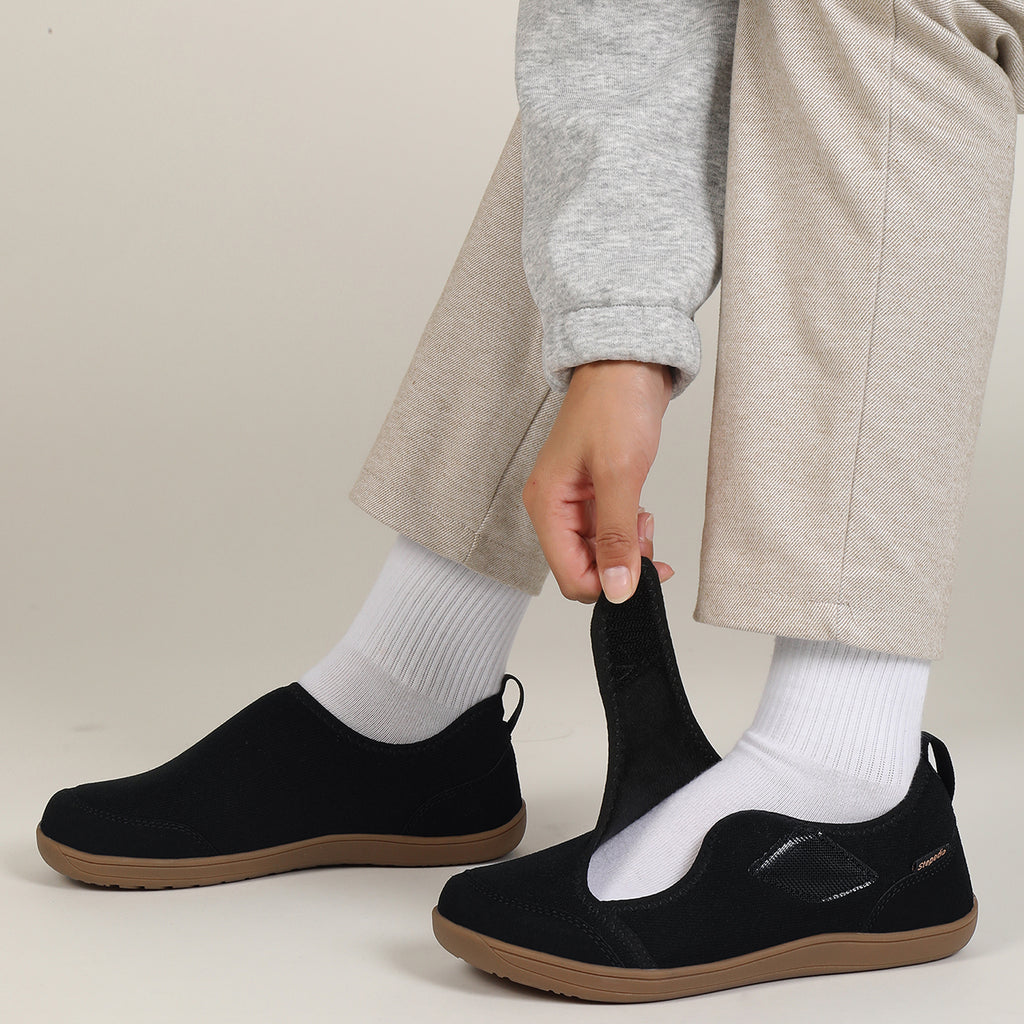 Women Wide Shoes Diabetic Shoes Fleece Slippers Indoor Outdoor House Bedroom Slippers