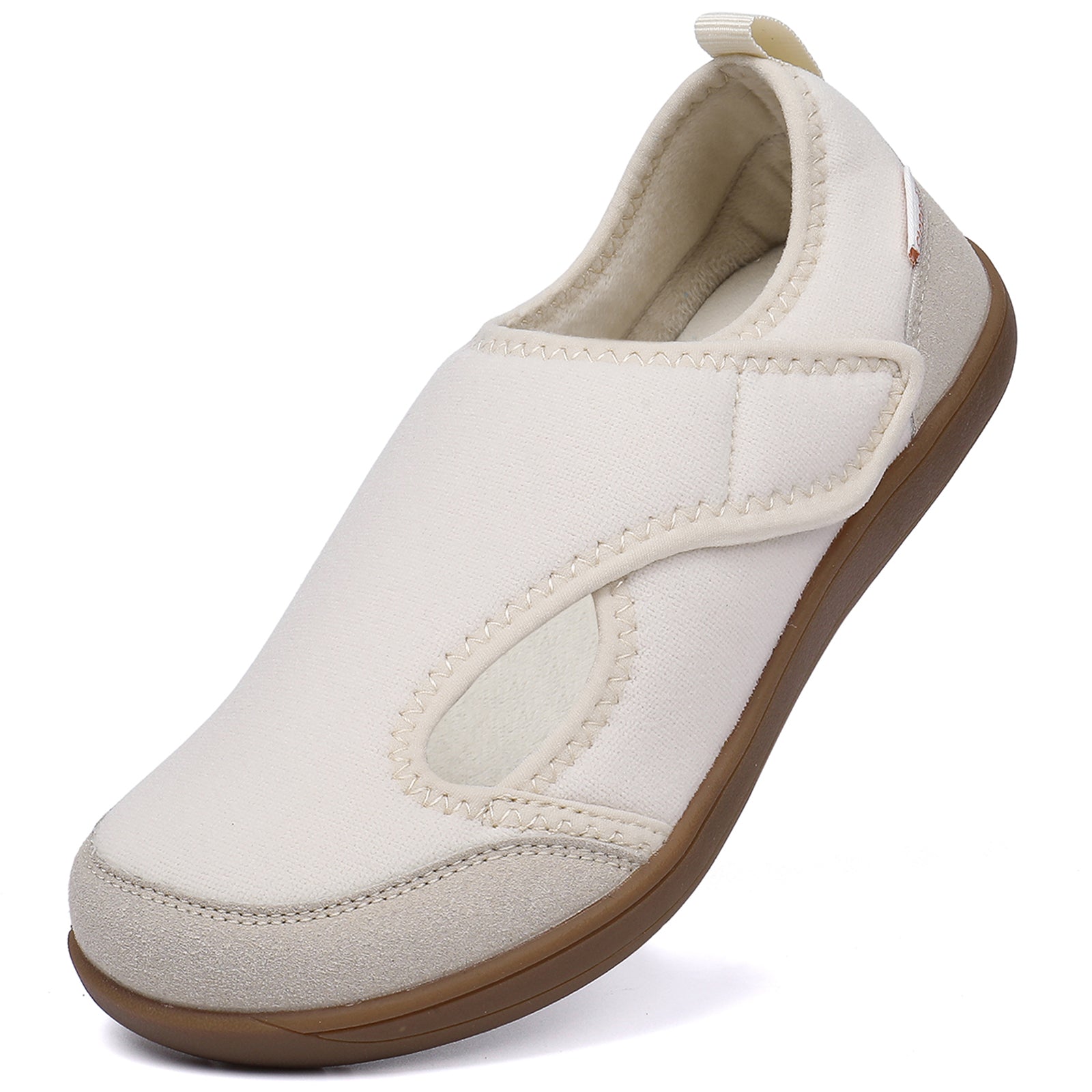 Women Wide Shoes Diabetic Shoes Fleece Slippers Indoor Outdoor House Bedroom Slippers