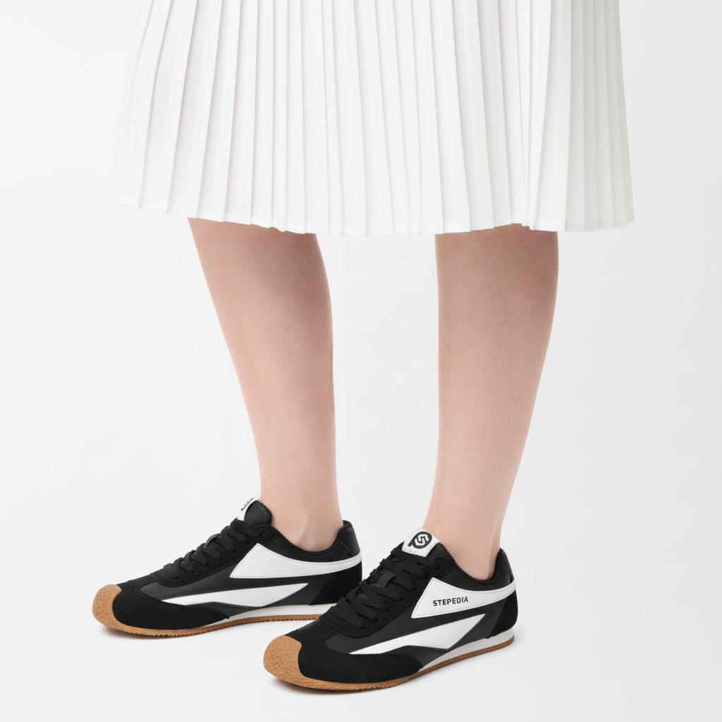 Gexuosn Women Classic Retro Wide Sneakers Casual Tennis Shoe Barefoot Walking Anti Slip Trainers