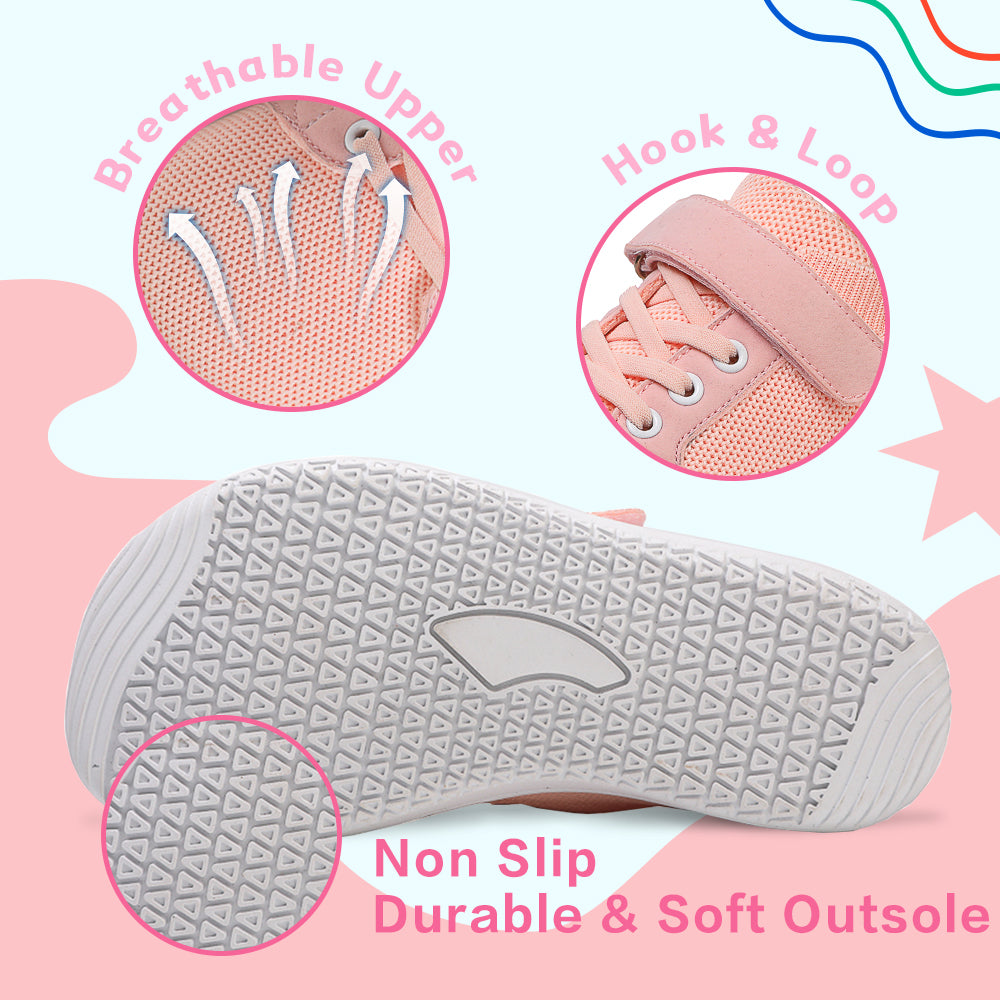 Toddler Shoes Girls Boys Wide Shoes Kids Barefoot Shoes Zero Drop Minimalist Sneakers Slip on Tennis Shoes