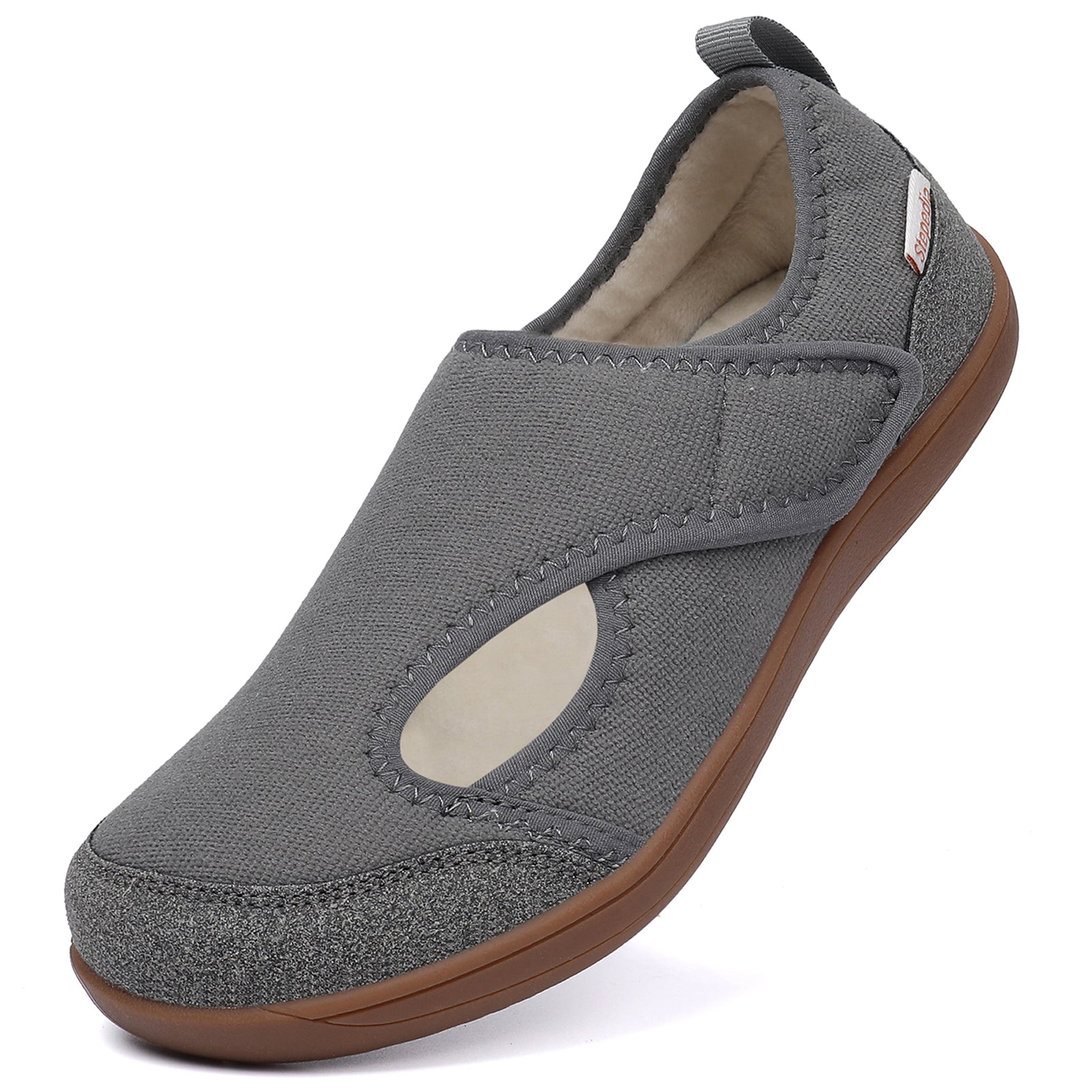 Women Wide Shoes Diabetic Shoes Fleece Slippers Indoor Outdoor House Bedroom Slippers