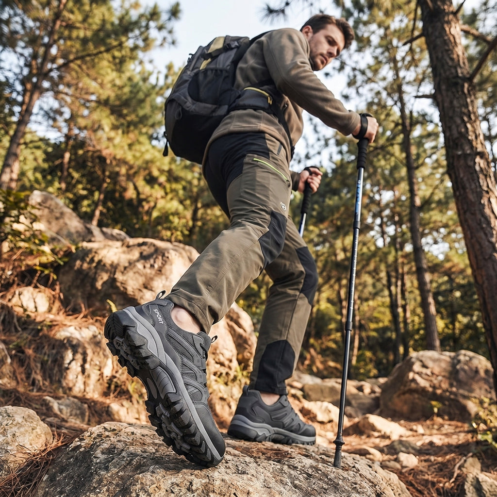 Men's Hiking Shoes Lightweight Trekking Trails Shoes Breathable Work Shoes