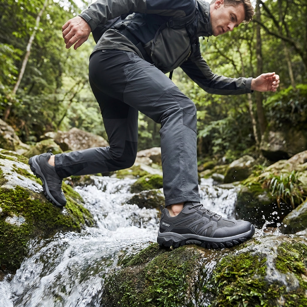 Men's Hiking Shoes Lightweight Trekking Trails Shoes Breathable Work Shoes