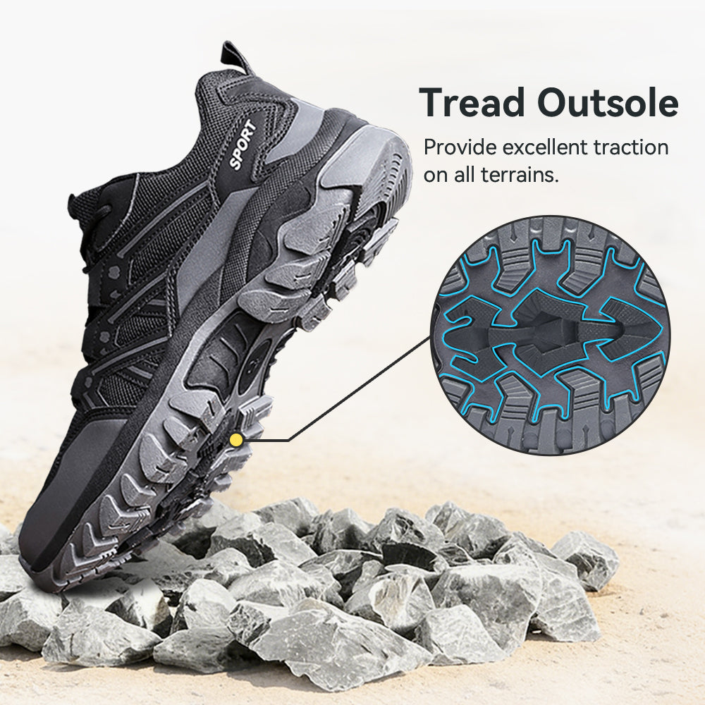 Men's Hiking Shoes Lightweight Trekking Trails Shoes Breathable Work Shoes