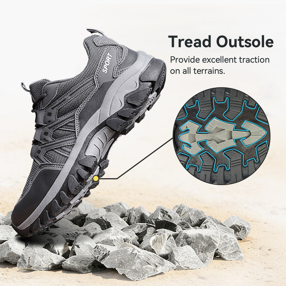 Men's Hiking Shoes Lightweight Trekking Trails Shoes Breathable Work Shoes