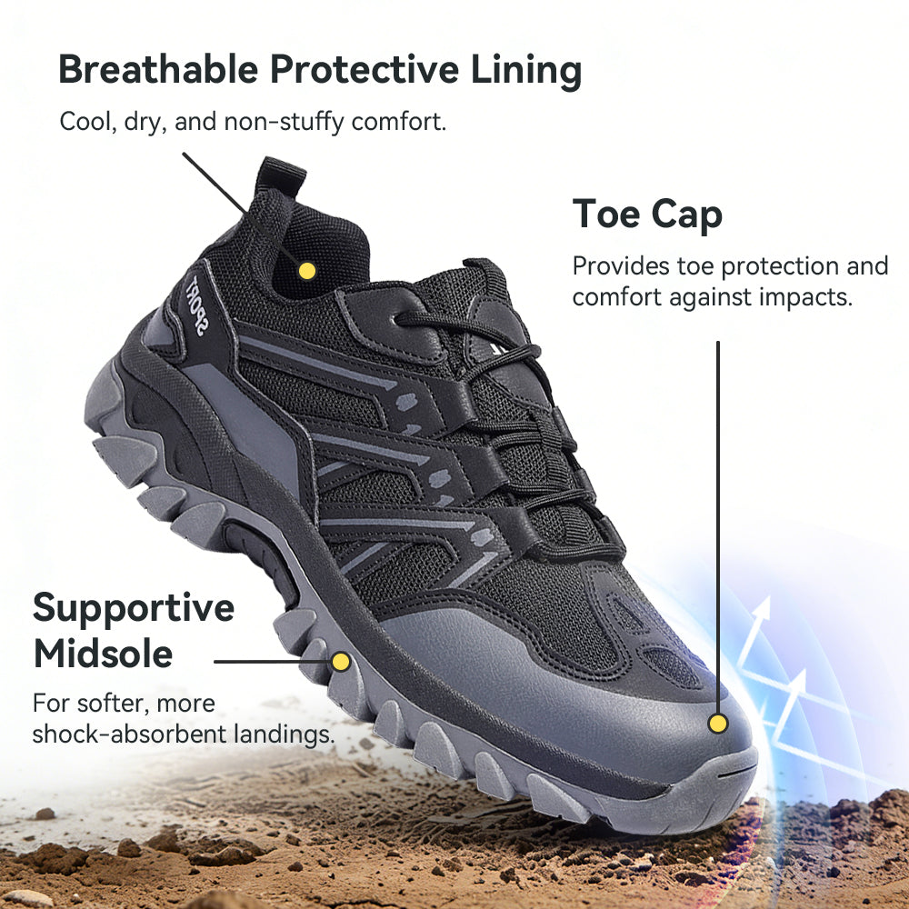 Men's Hiking Shoes Lightweight Trekking Trails Shoes Breathable Work Shoes