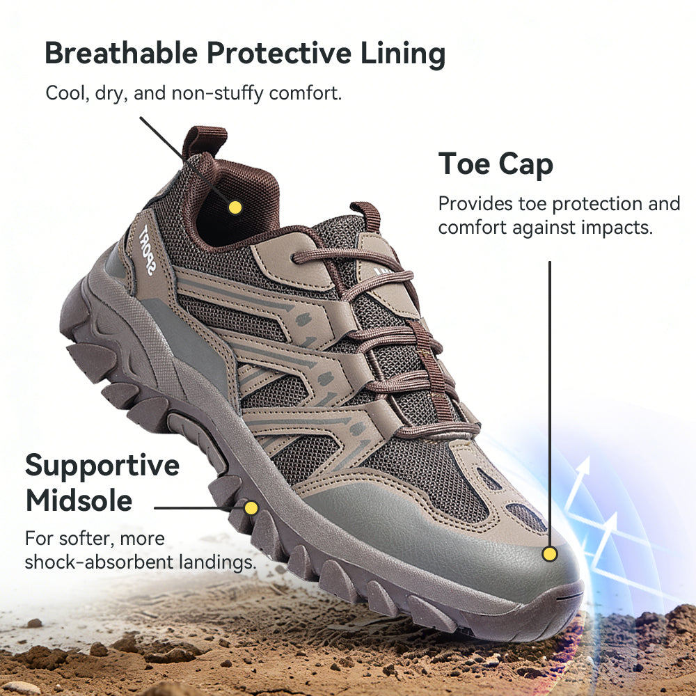 Men's Hiking Shoes Lightweight Trekking Trails Shoes Breathable Work Shoes