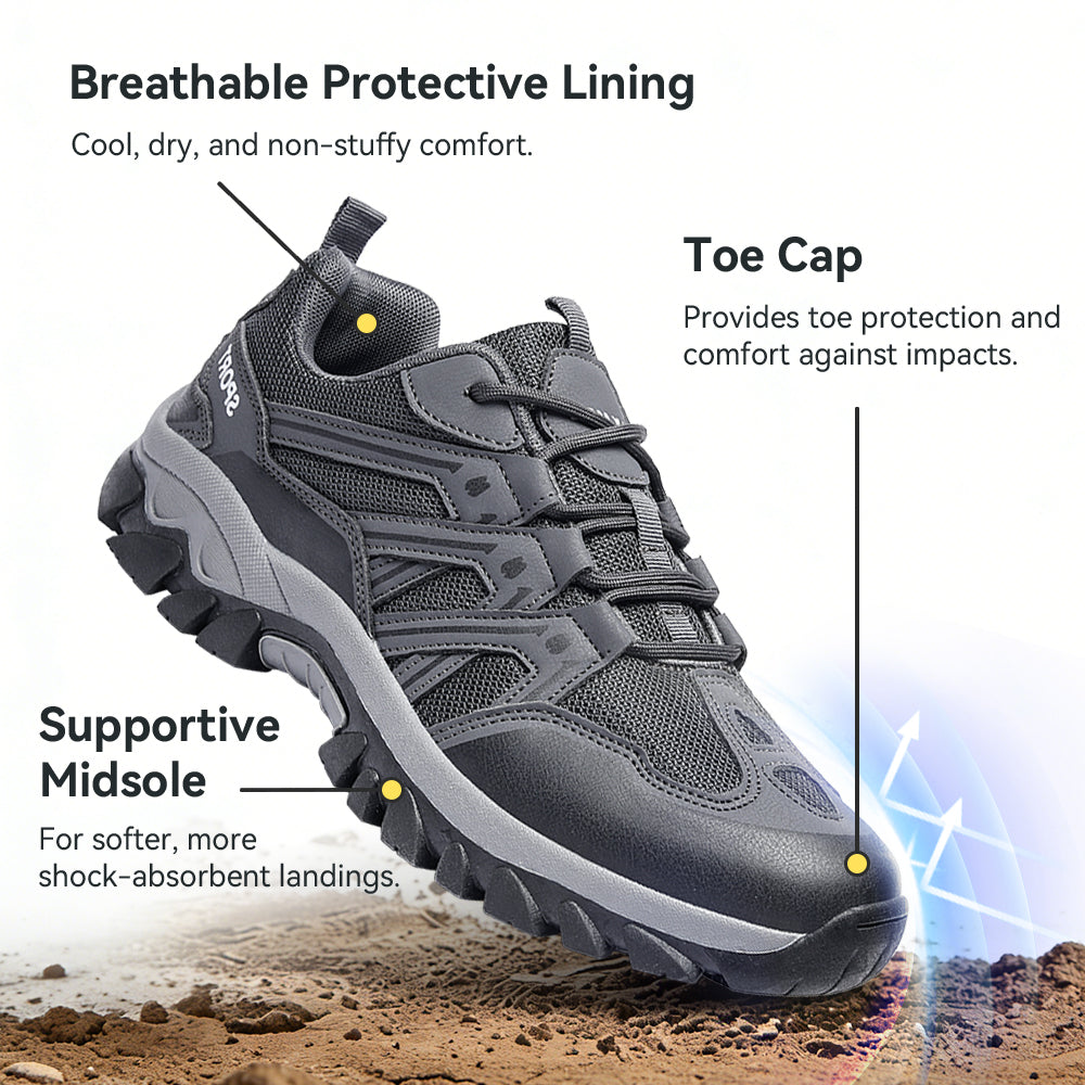 Men's Hiking Shoes Lightweight Trekking Trails Shoes Breathable Work Shoes