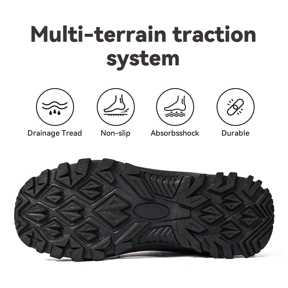 Men's Hiking Boots Lightweight Mid Ankle Trekking Trails Boots Work Boots