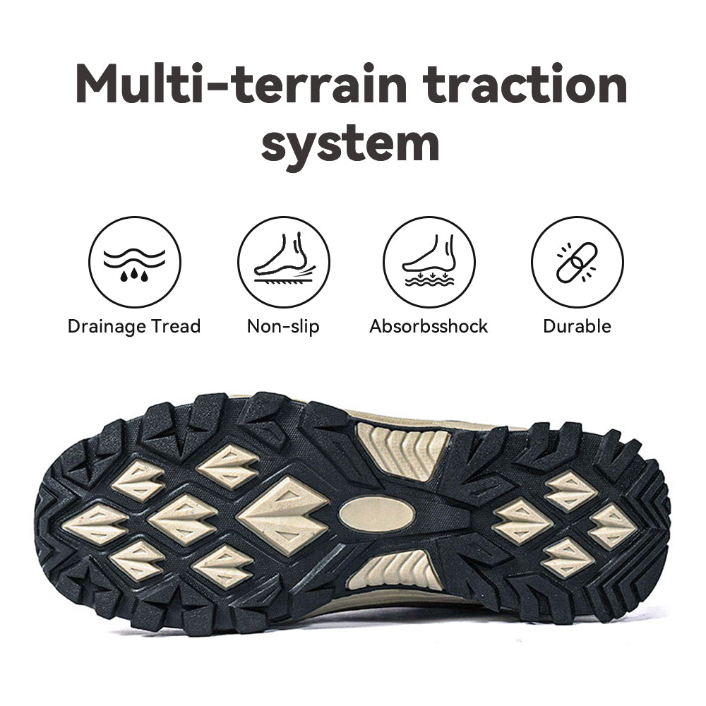 Men's Hiking Boots Lightweight Mid Ankle Trekking Trails Boots Work Boots