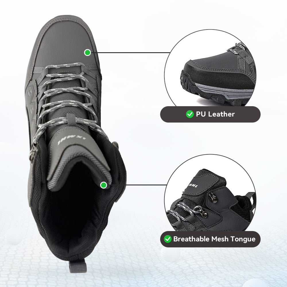 Men's Hiking Boots Lightweight Mid Ankle Trekking Trails Boots Work Boots