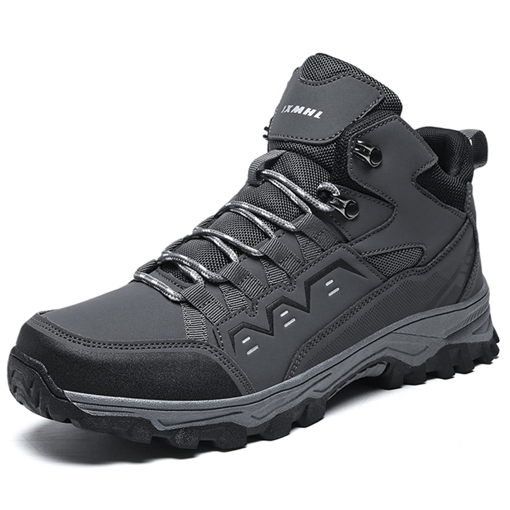 Men's Hiking Boots Lightweight Mid Ankle Trekking Trails Boots Work Boots Gray