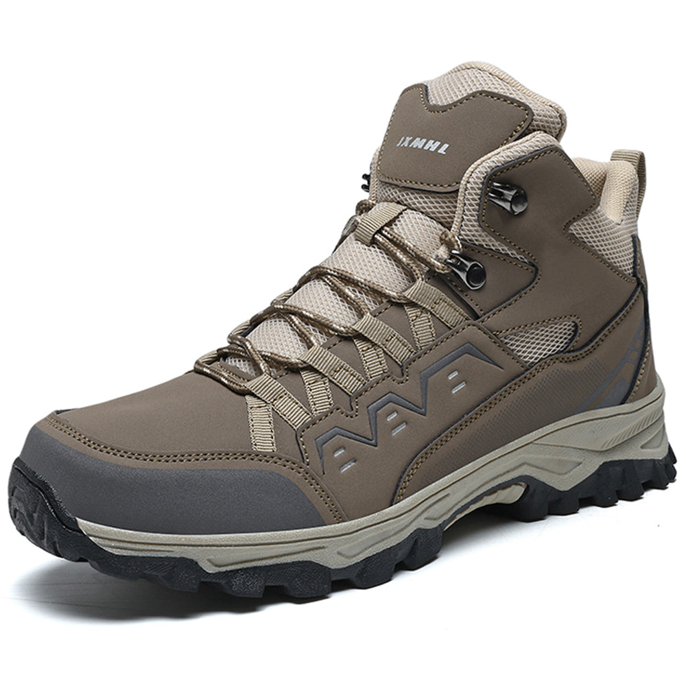 Men's Hiking Boots Lightweight Mid Ankle Trekking Trails Boots Work Boots Brown