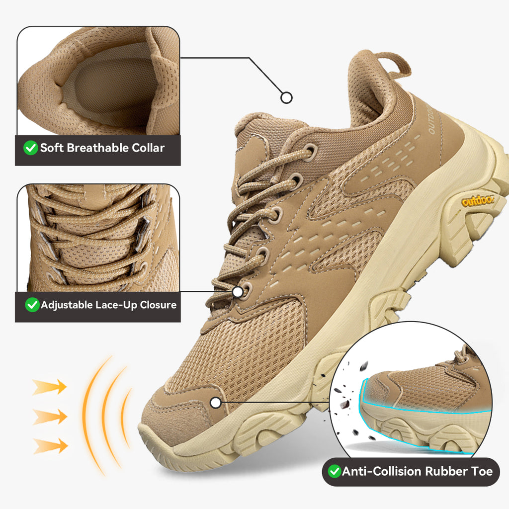 Gexuosn Women's Hiking Shoes Lightweight Breathable Memory Foam Insole Walking Sneakers Outdoor Work Shoes