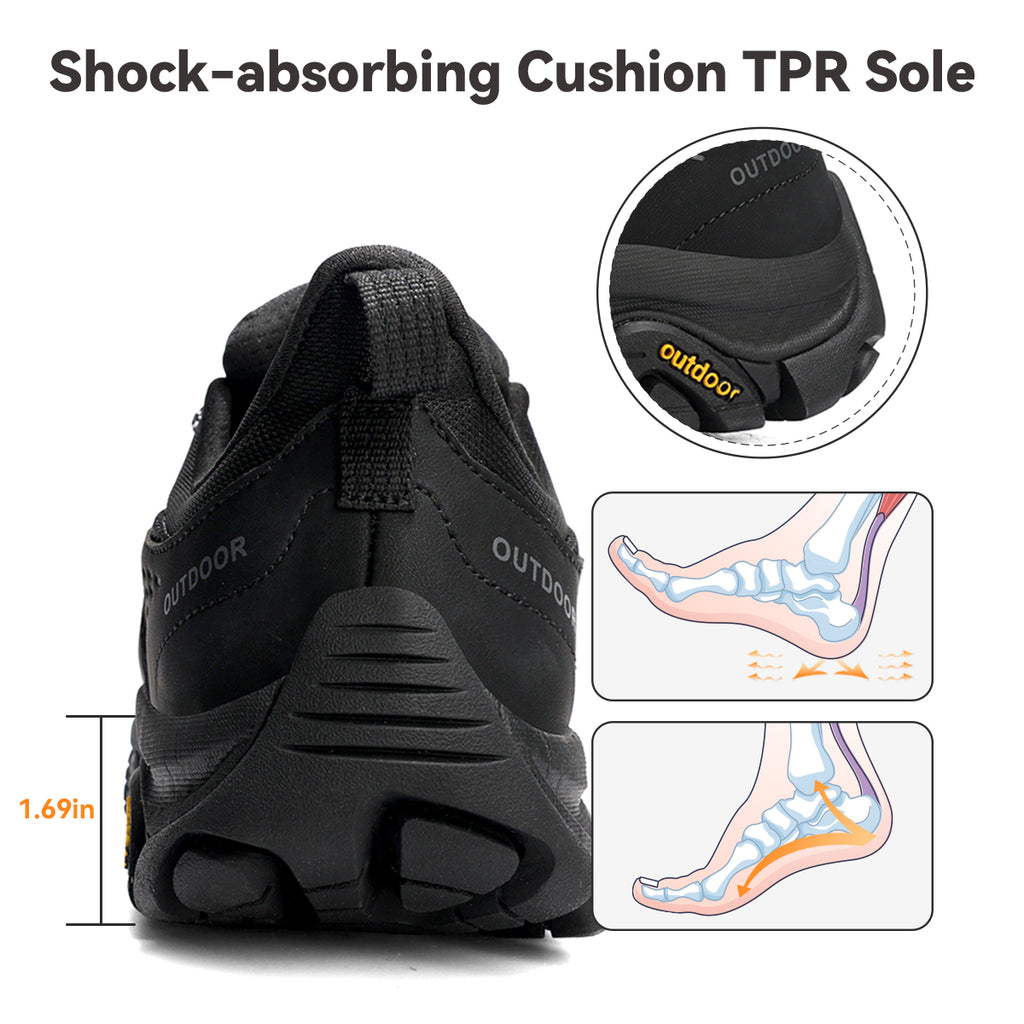 Gexuosn Women's Hiking Shoes Lightweight Breathable Memory Foam Insole Walking Sneakers Outdoor Work Shoes