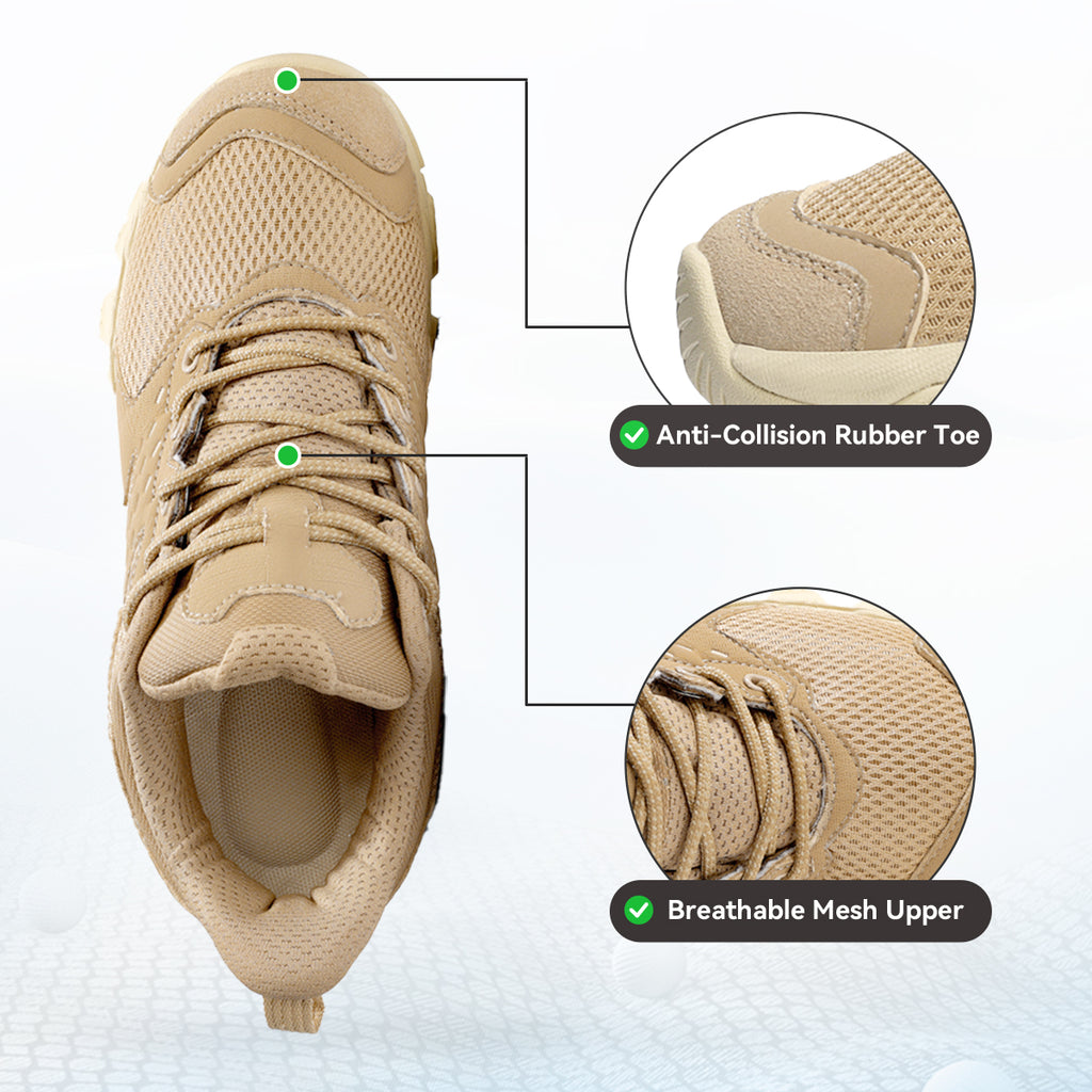 Gexuosn Women's Hiking Shoes Lightweight Breathable Memory Foam Insole Walking Sneakers Outdoor Work Shoes