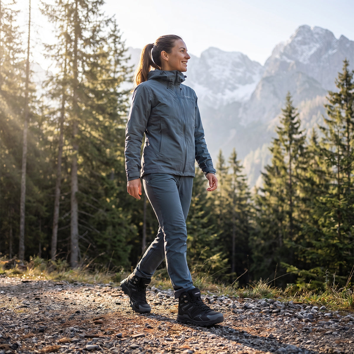 Gexuosn Women's Hiking Shoes Outdoor Trekking Backpacking Ankle Support Non-Slip Lightweight Boots