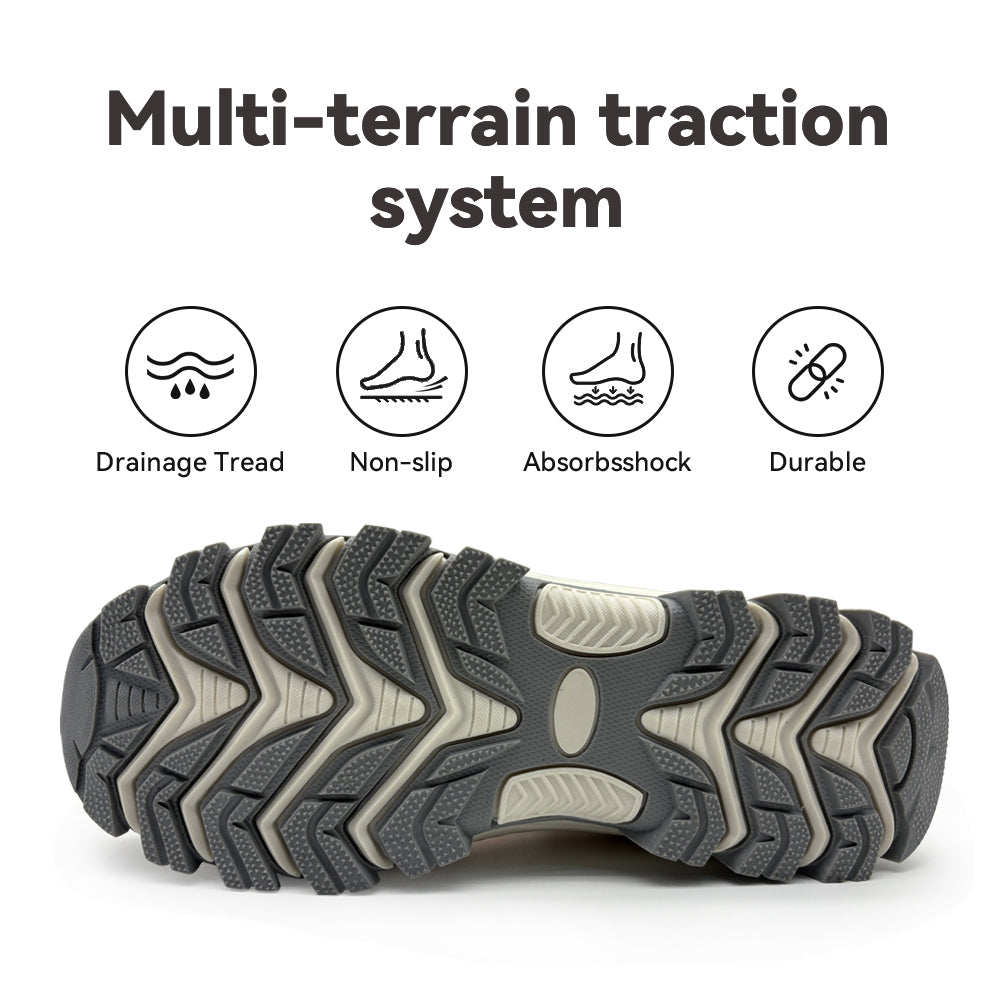 Gexuosn Women's Hiking Shoes Outdoor Trekking Backpacking Ankle Support Non-Slip Lightweight Boots
