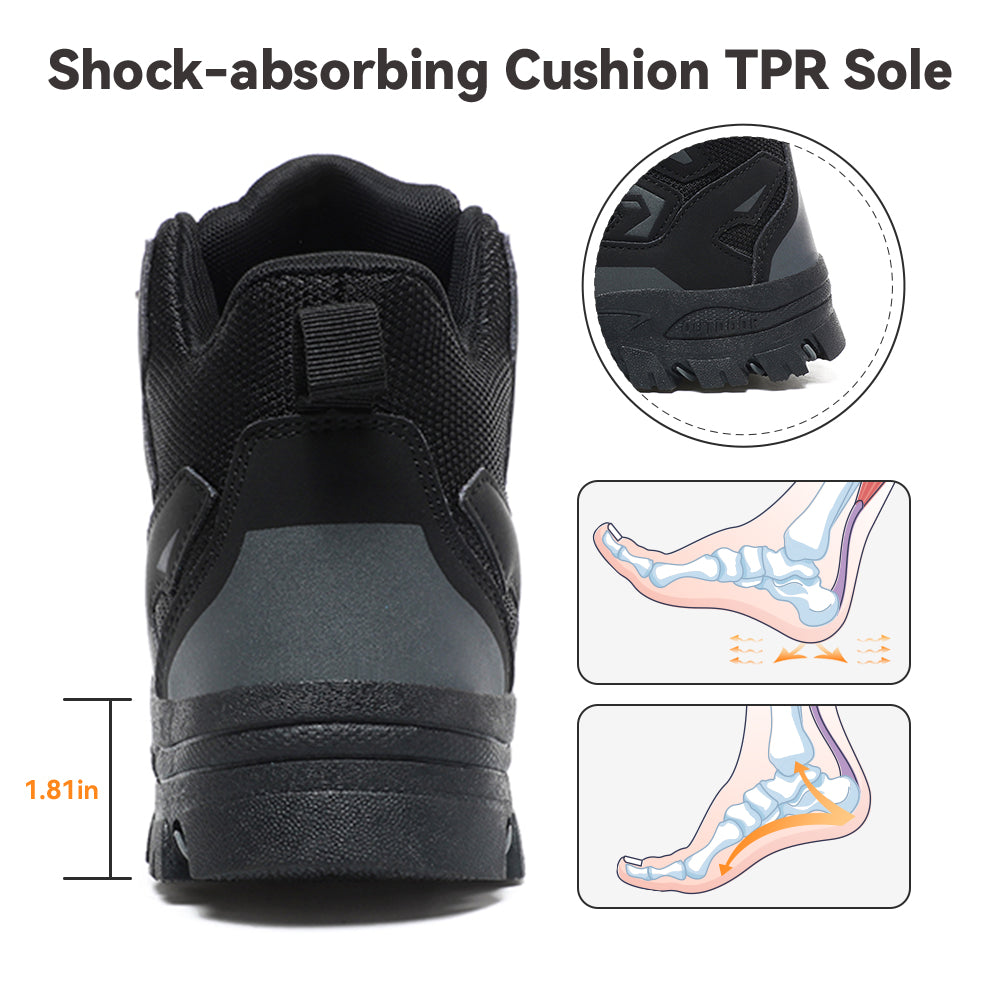 Gexuosn Women's Hiking Shoes Outdoor Trekking Backpacking Ankle Support Non-Slip Lightweight Boots
