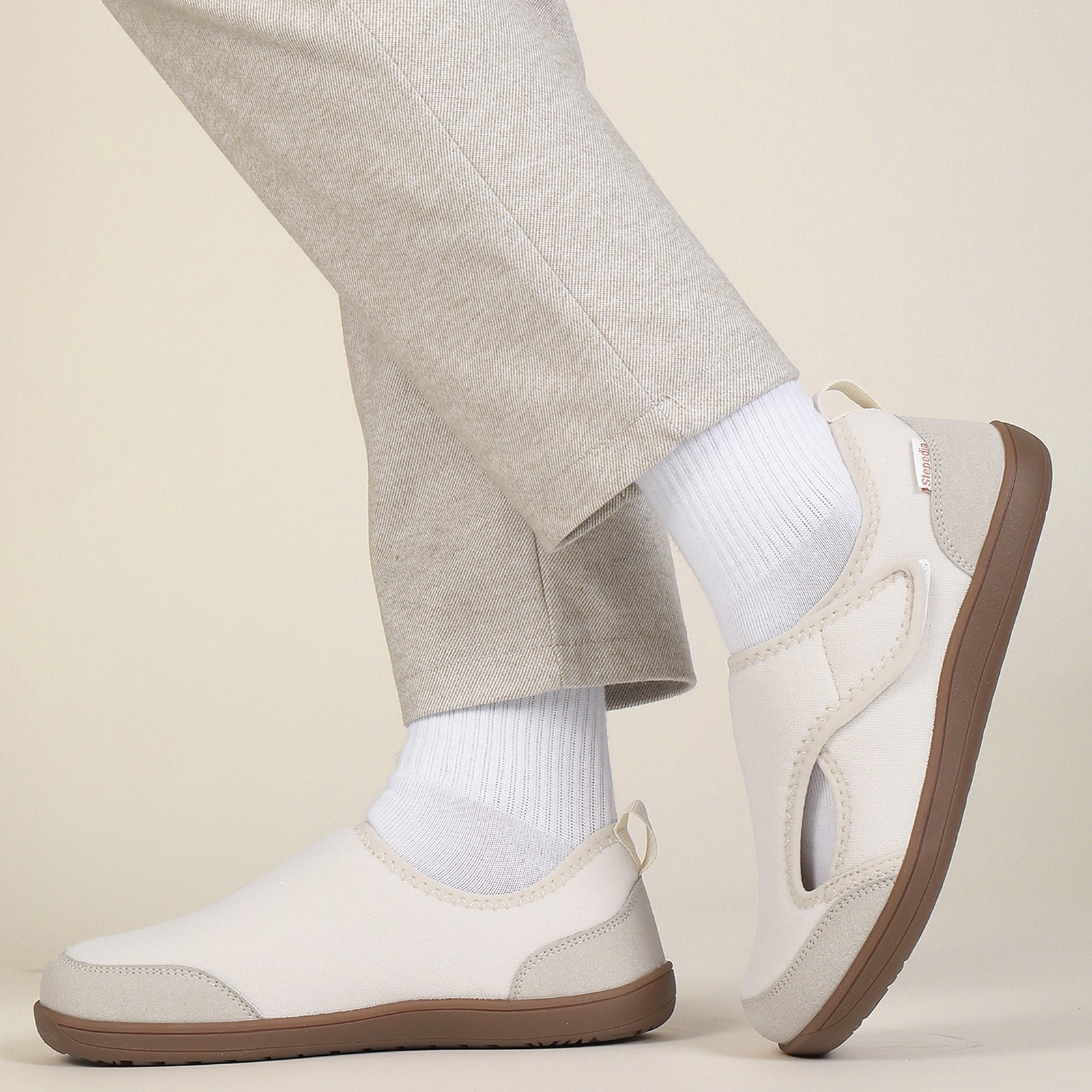 Women Wide Shoes Diabetic Shoes Fleece Slippers Indoor Outdoor House Bedroom Slippers