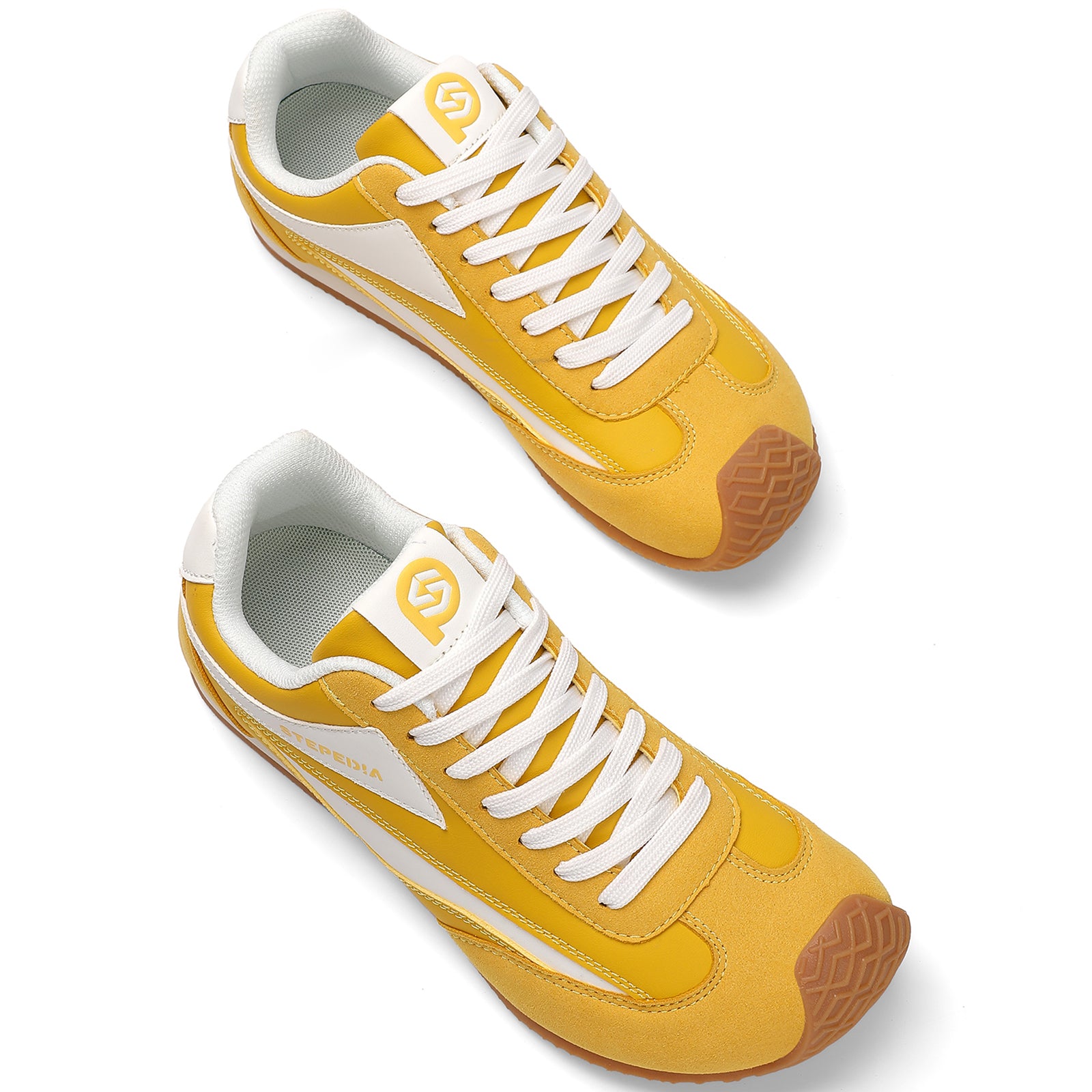Gexuosn Women Classic Retro Wide Sneakers Casual Tennis Shoe Barefoot Walking Anti Slip Trainers