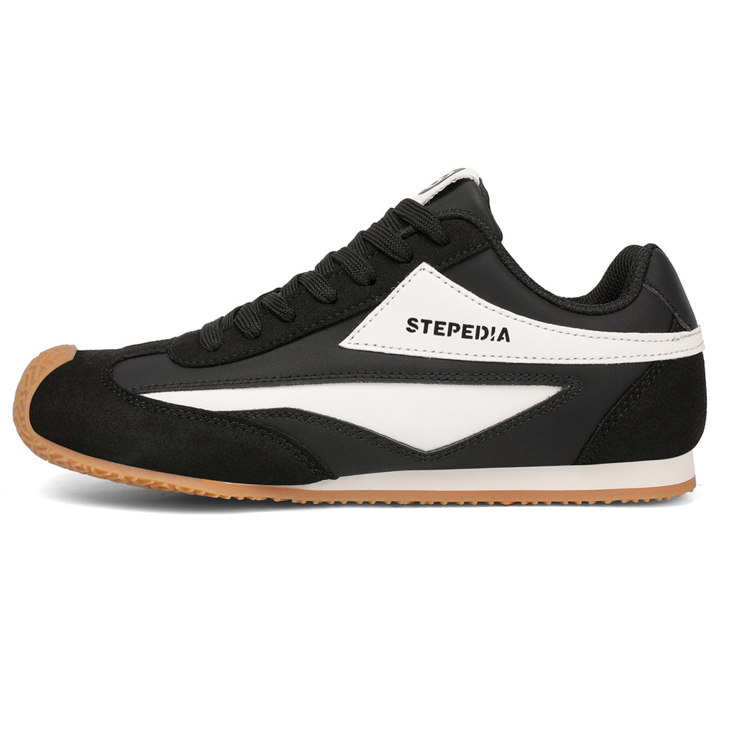 Gexuosn Women Classic Retro Wide Sneakers Casual Tennis Shoe Barefoot Walking Anti Slip Trainers