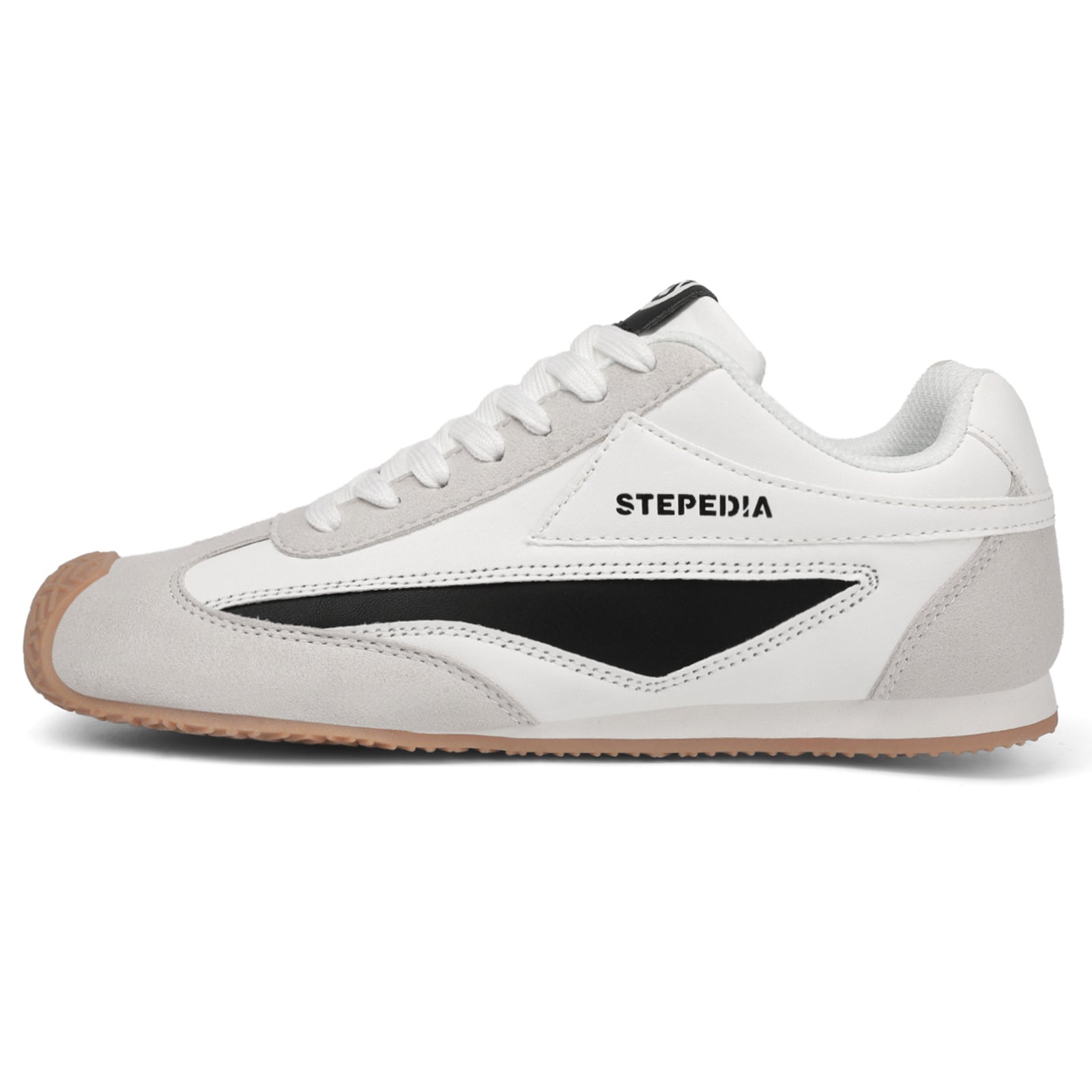 Gexuosn Women Classic Retro Wide Sneakers Casual Tennis Shoe Barefoot Walking Anti Slip Trainers