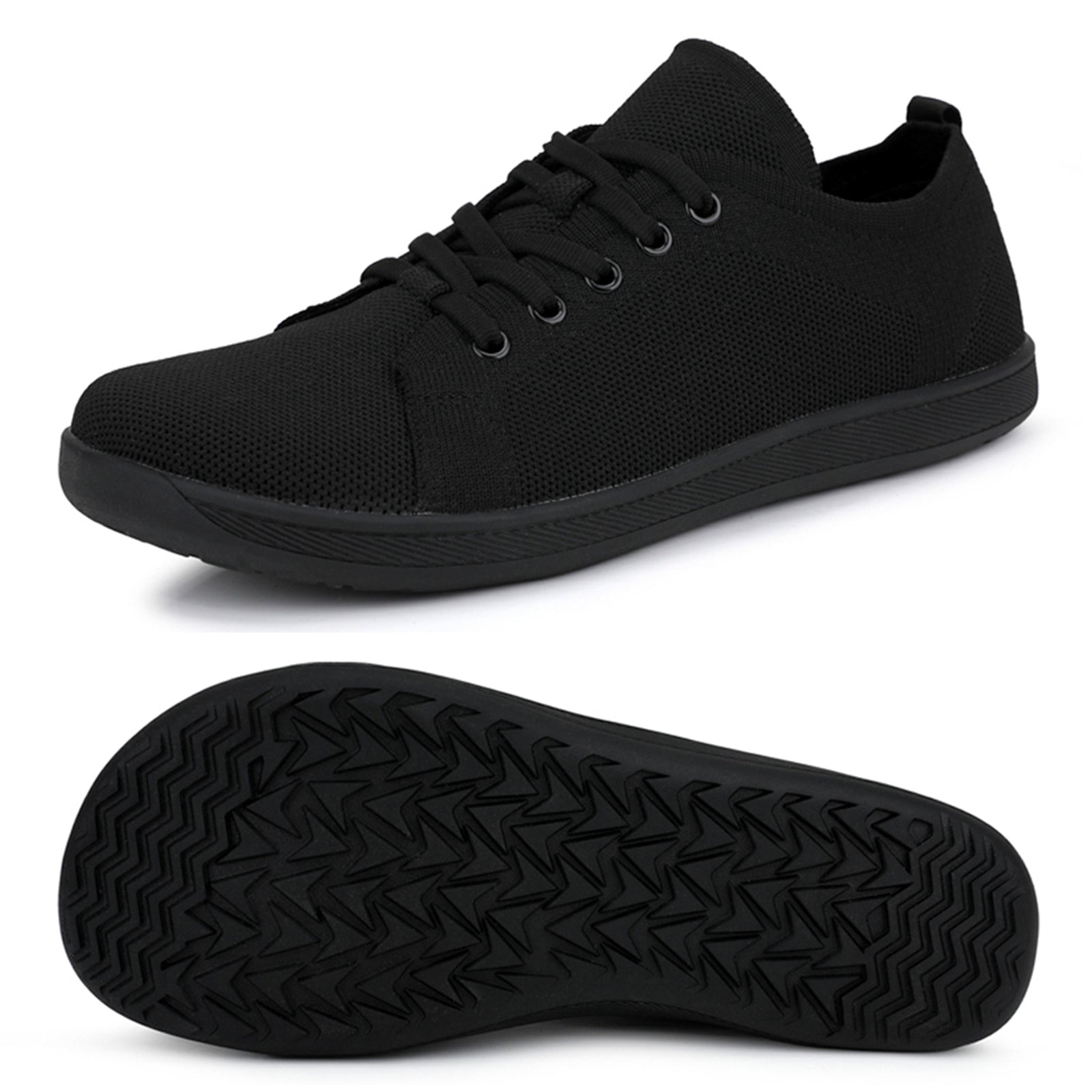Gexuosn Womens Walking Shoes Wide Barefoot Shoes Minimalist Zero Drop Tennis Fashion Sneakers