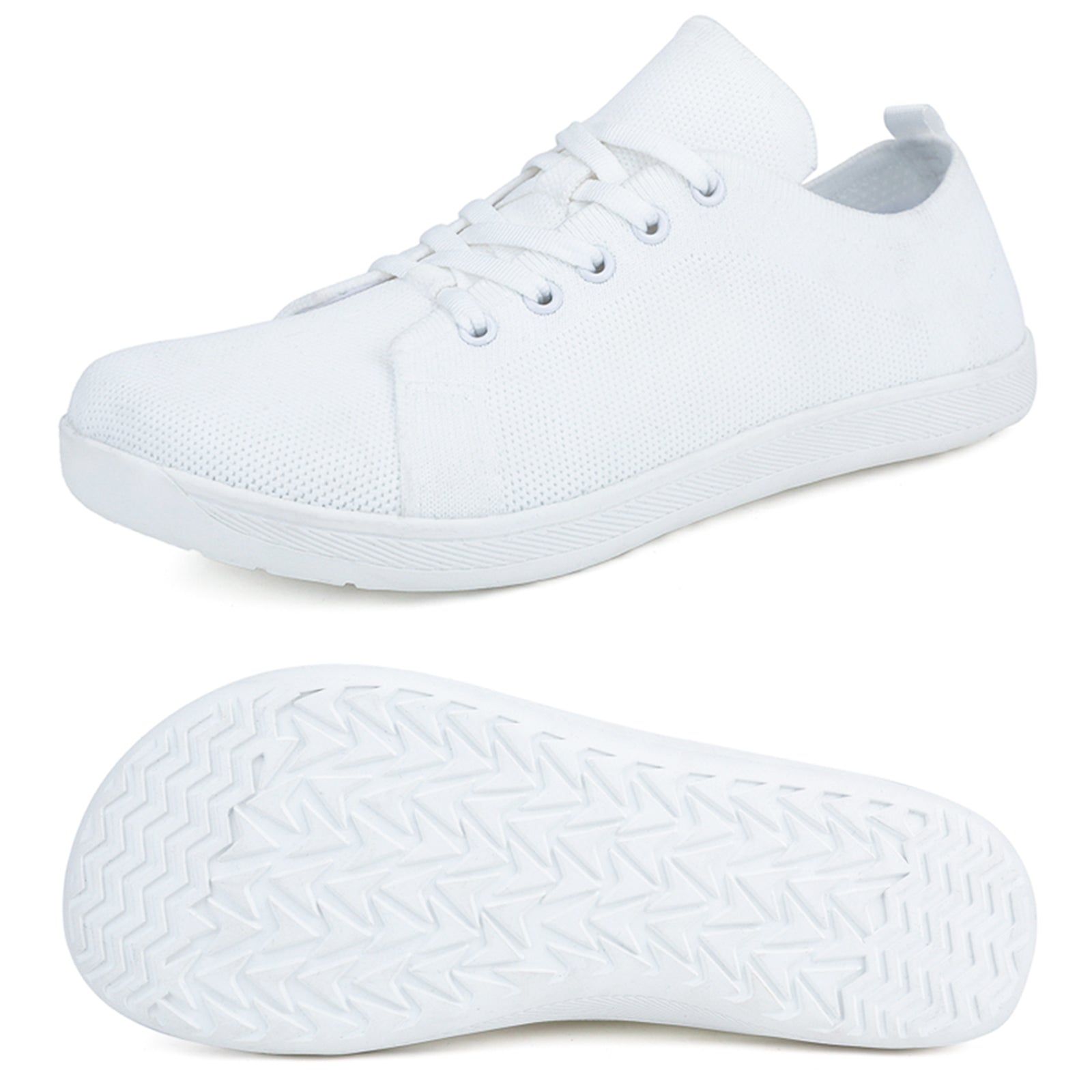 Gexuosn Womens Walking Shoes Wide Barefoot Shoes Minimalist Zero Drop Tennis Fashion Sneakers