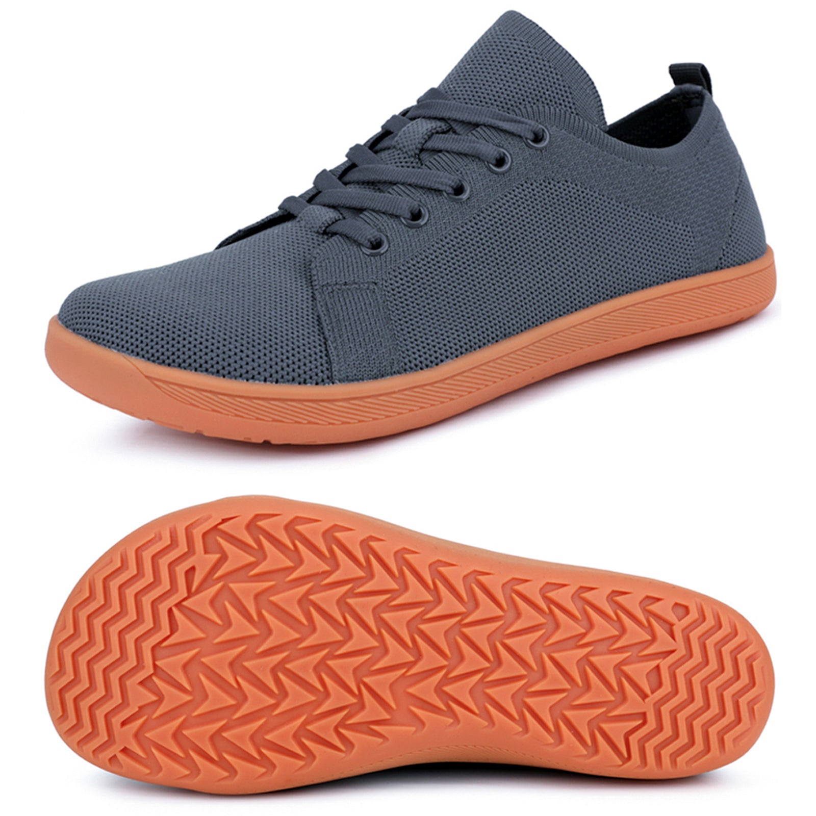 Gexuosn Mens Barefoot Walking Shoes Wide Zero Drop Minimalist Tennis Shoes Casual Shoes for Gym Driving