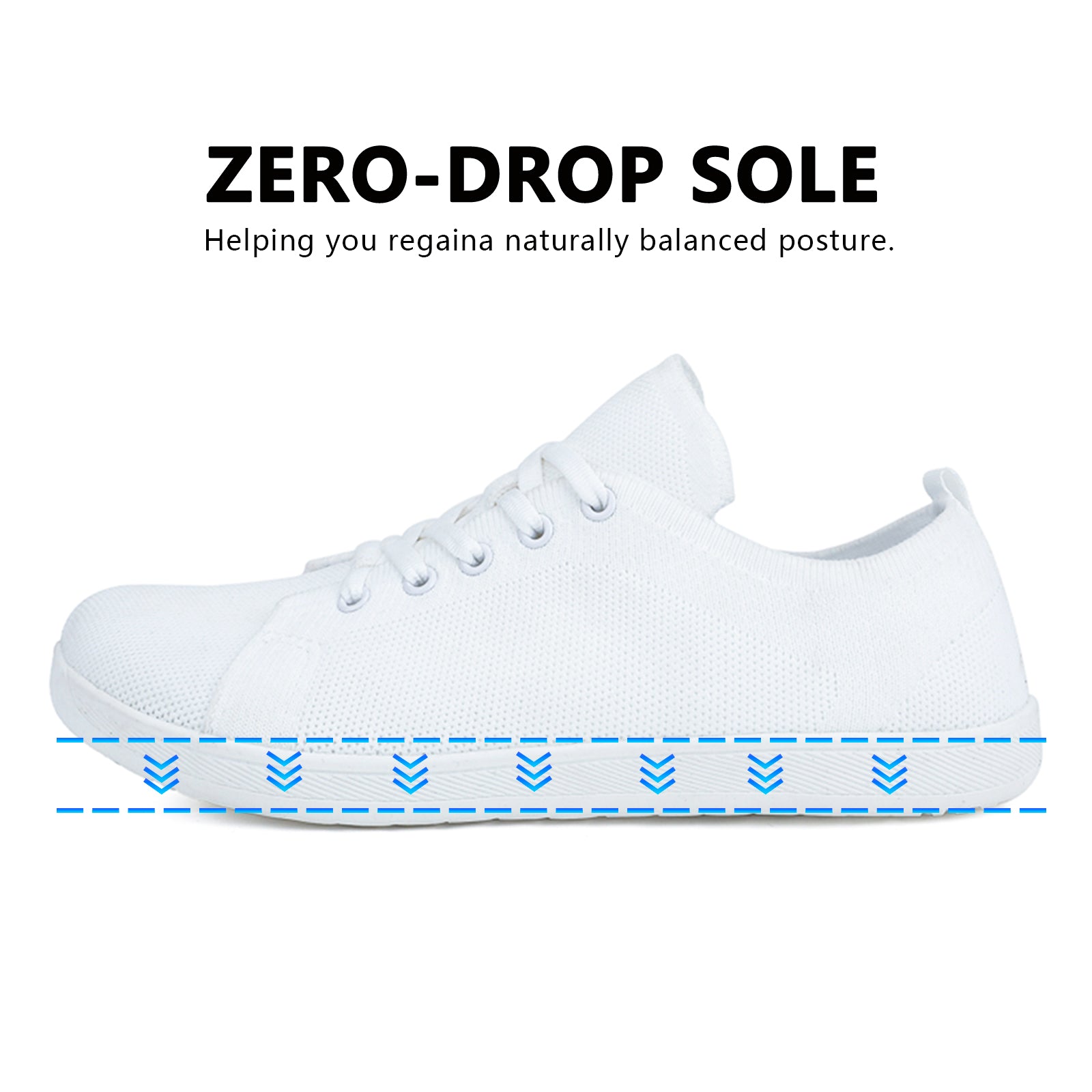 Gexuosn Womens Walking Shoes Wide Barefoot Shoes Minimalist Zero Drop Tennis Fashion Sneakers
