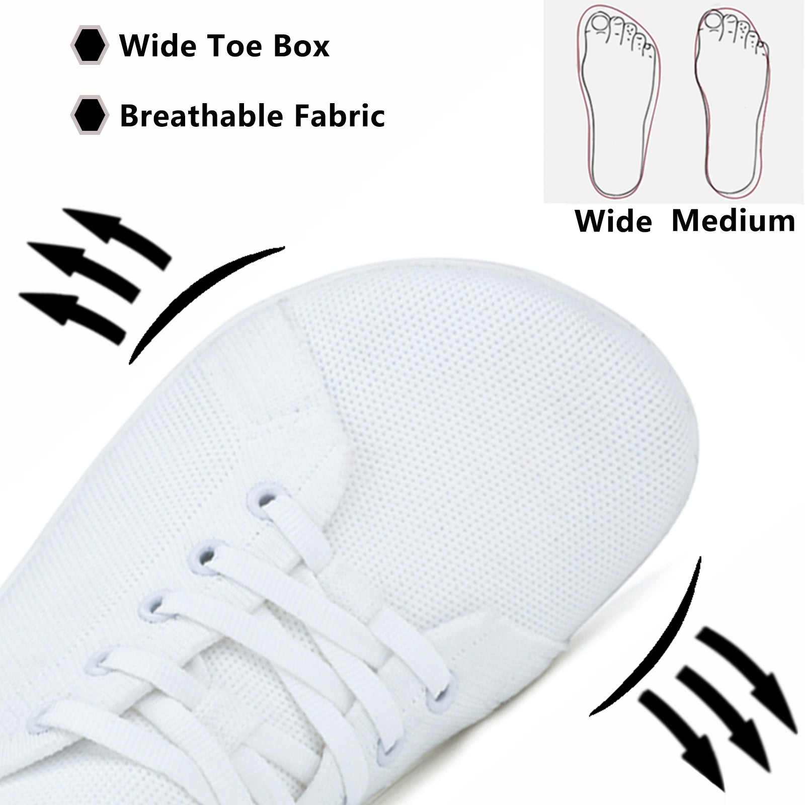 Gexuosn Womens Walking Shoes Wide Barefoot Shoes Minimalist Zero Drop Tennis Fashion Sneakers