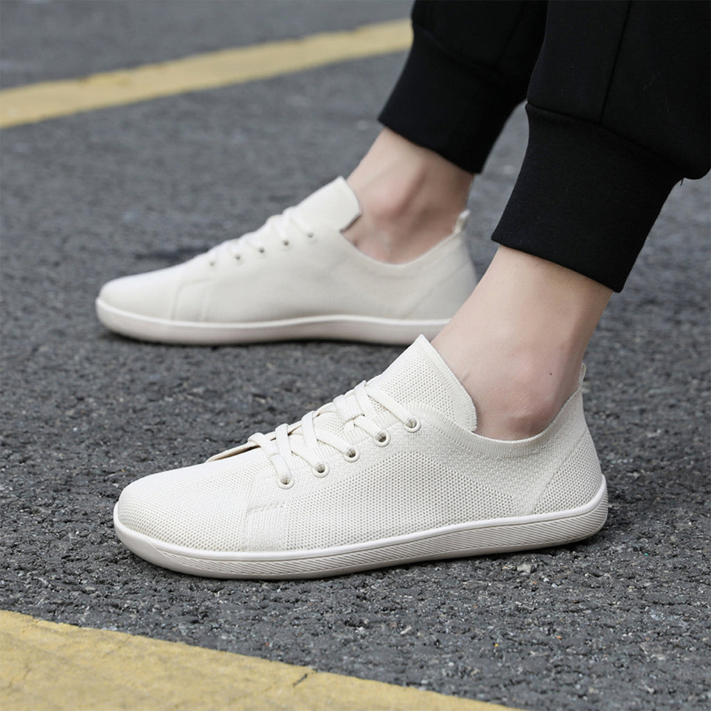 Gexuosn Womens Walking Shoes Wide Barefoot Shoes Minimalist Zero Drop Tennis Fashion Sneakers