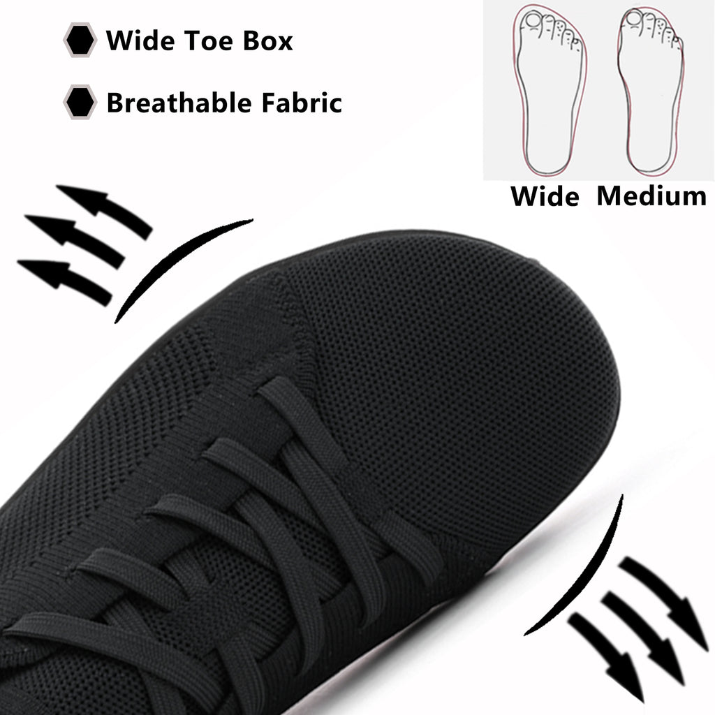 Walking Shoes for Women Wide Barefoot Shoes Zero Drop Shoes Breathable Minimalist Tennis Sneakers