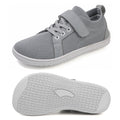 Toddler Shoes Girls Boys Wide Shoes Kids Barefoot Shoes Zero Drop Minimalist Sneakers Slip on Tennis Shoes Gray