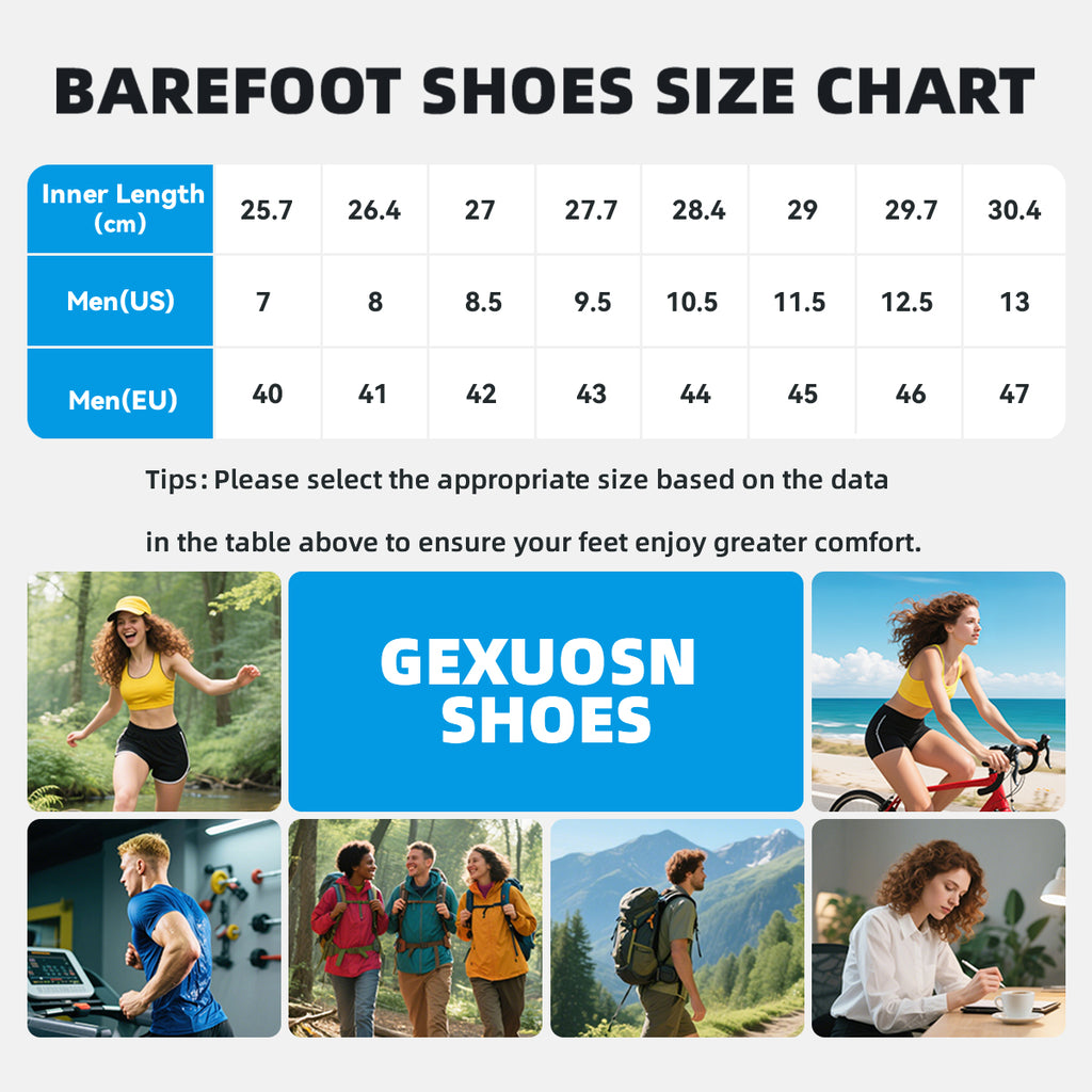 Gexuosn Mens Barefoot Walking Shoes Wide Zero Drop Minimalist Tennis Shoes Casual Shoes for Gym Driving