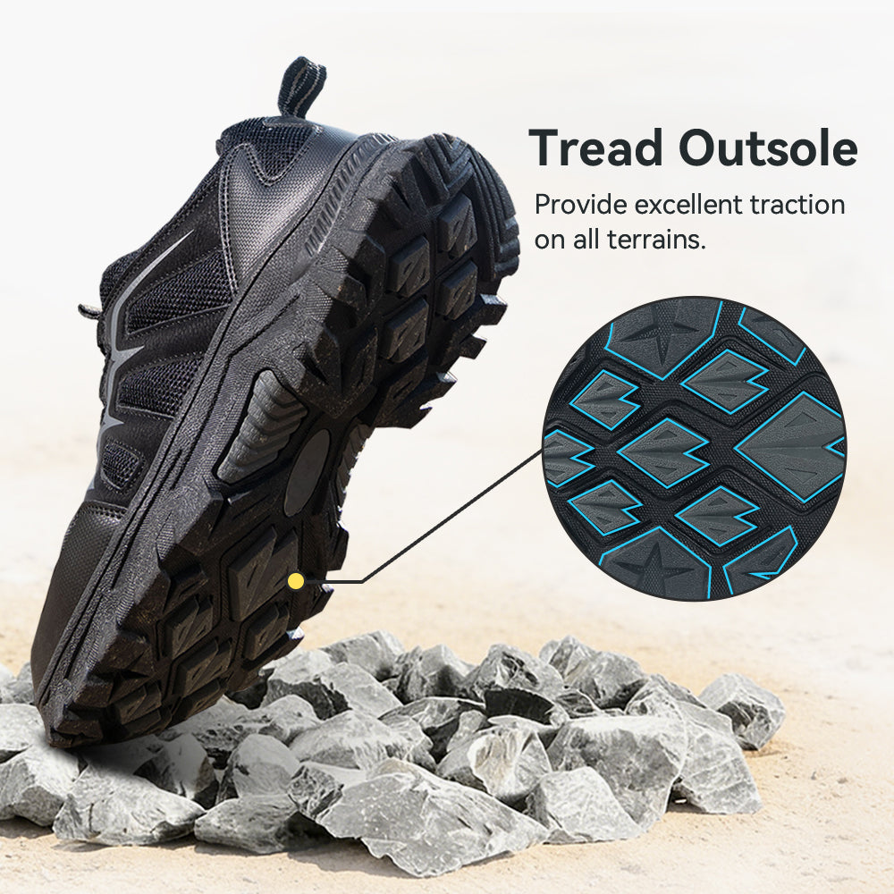Men's Hiking Shoes Lightweight Trekking Trails Shoes Breathable Work Shoes