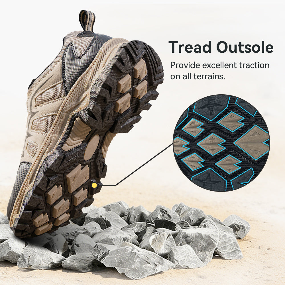 Men's Hiking Shoes Lightweight Trekking Trails Shoes Breathable Work Shoes