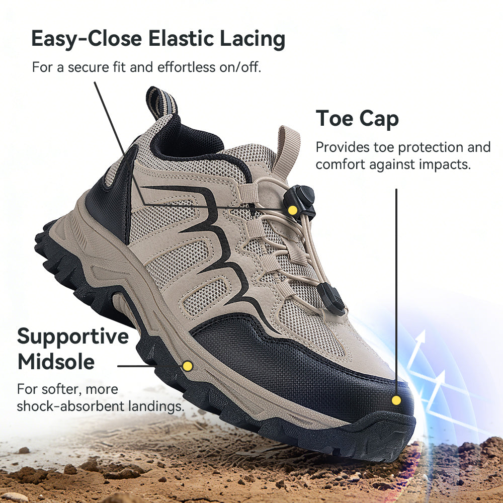 Men's Hiking Shoes Lightweight Trekking Trails Shoes Breathable Work Shoes
