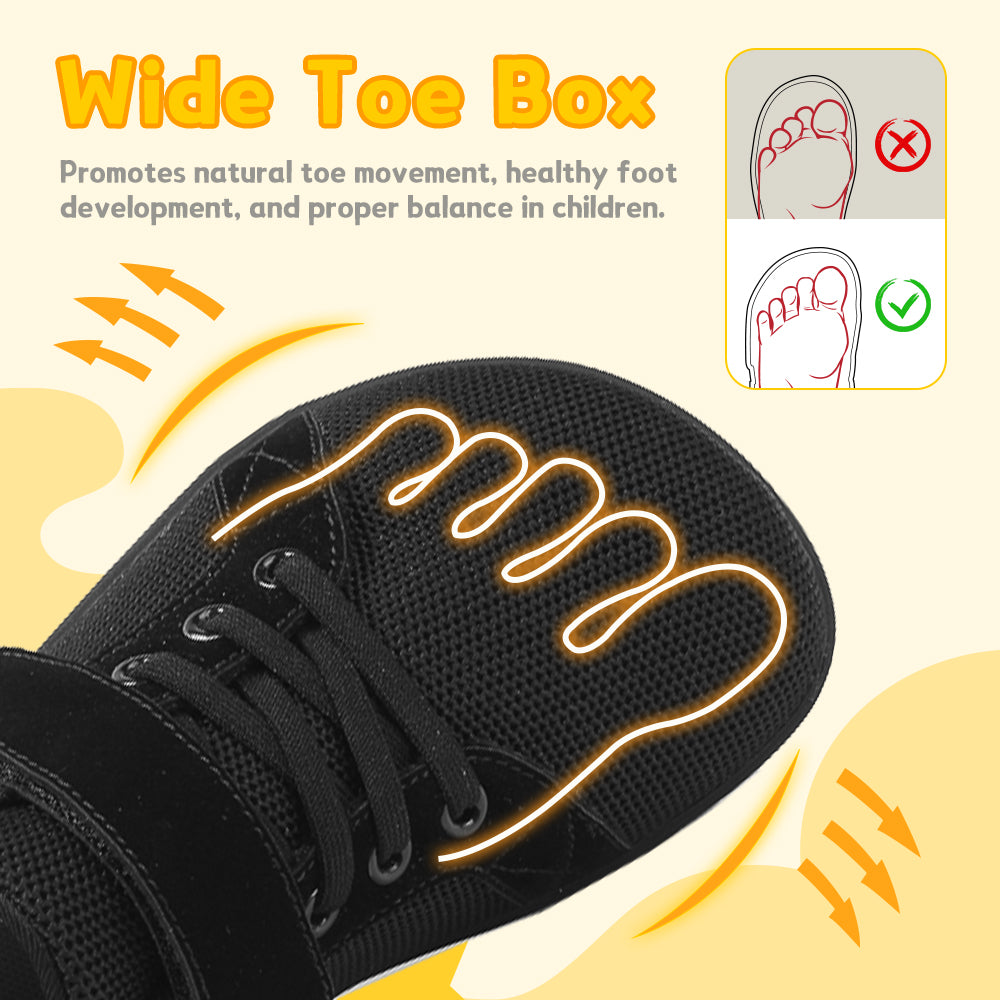 Toddler Shoes Girls Boys Wide Shoes Kids Barefoot Shoes Zero Drop Minimalist Sneakers Slip on Tennis Shoes