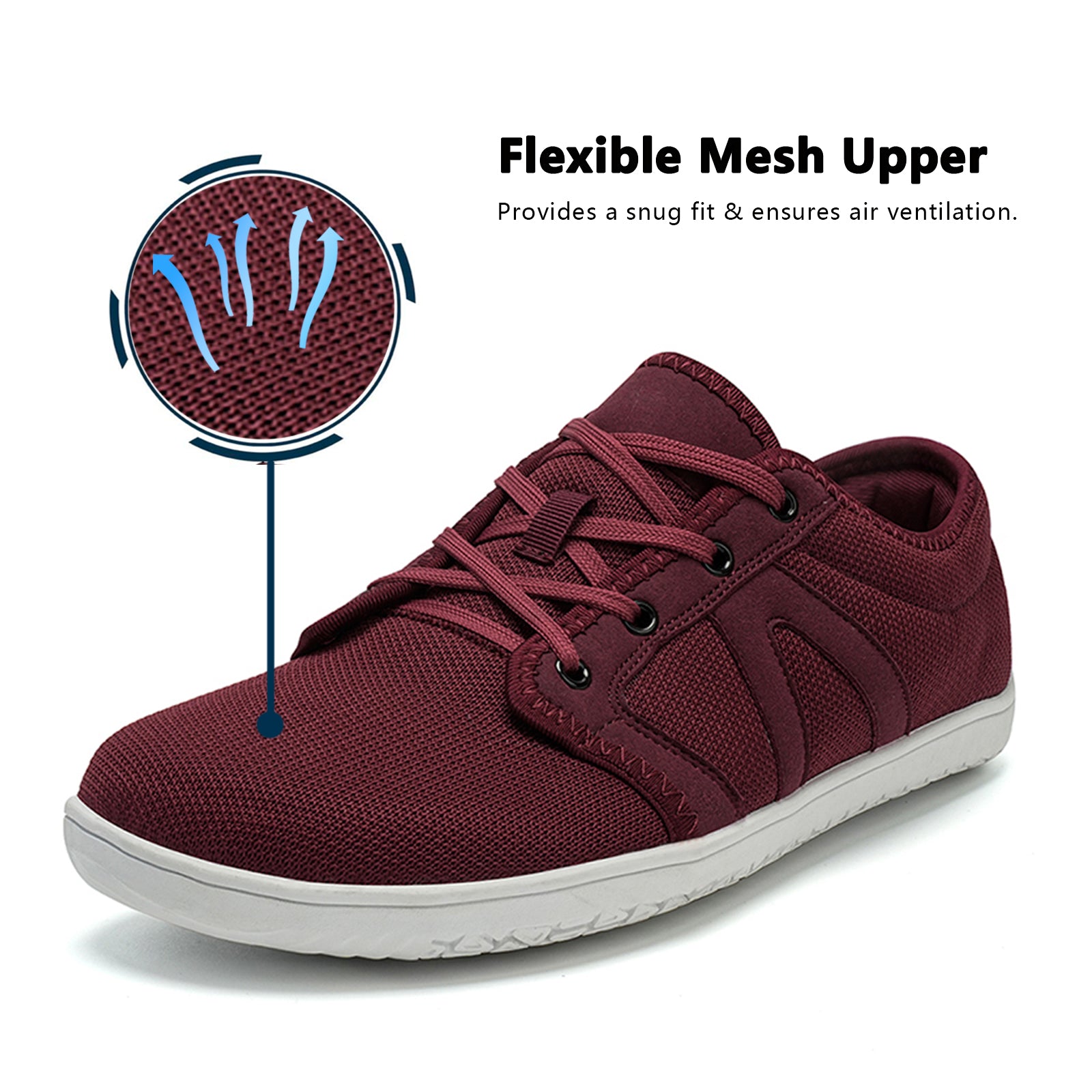 Women's Walking Shoes Wide Toe Barefoot Shoes Minimalist Zero Drop Sole Sneakers Tennis Shoes