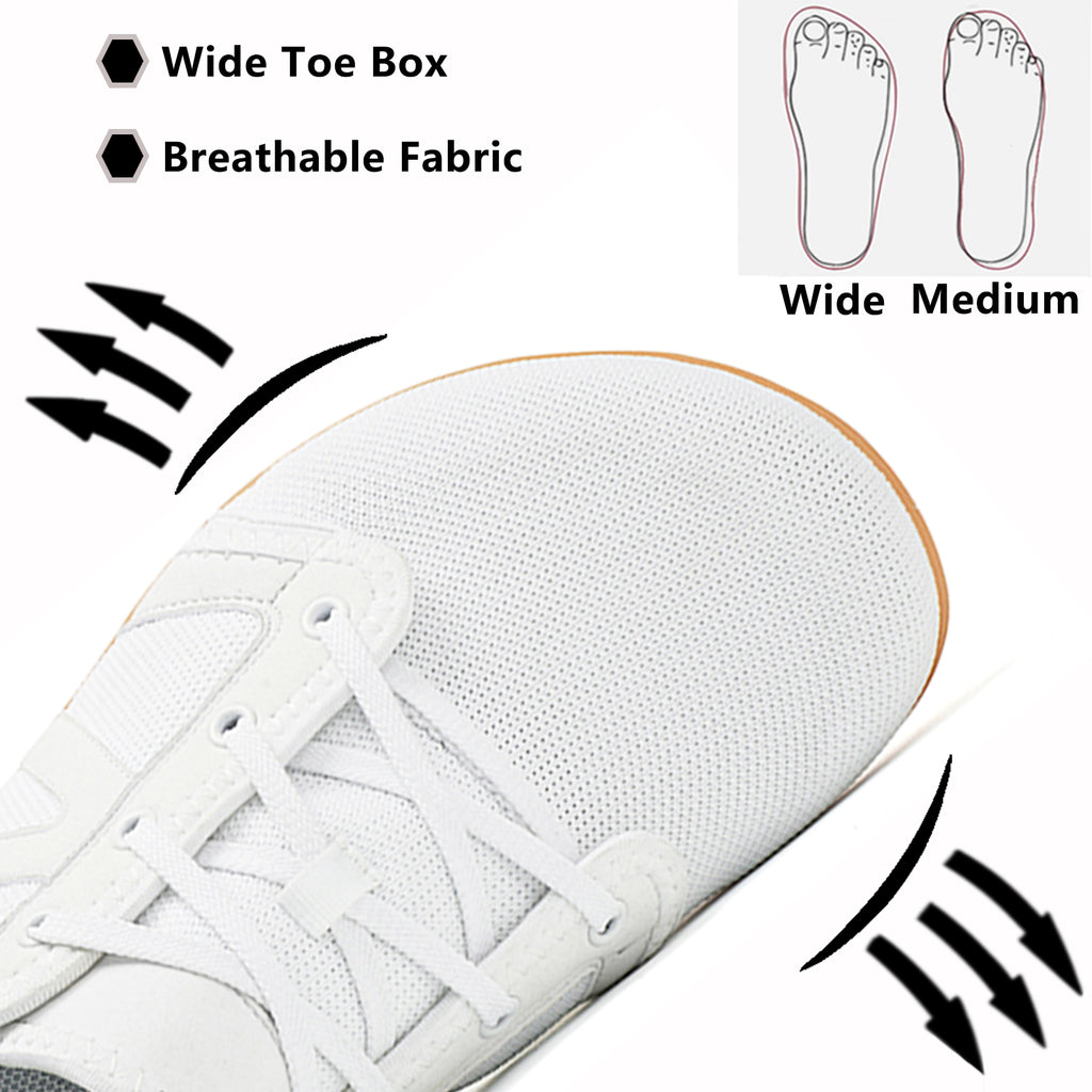 Women's Walking Shoes Wide Toe Barefoot Shoes Minimalist Zero Drop Sole Sneakers Tennis Shoes