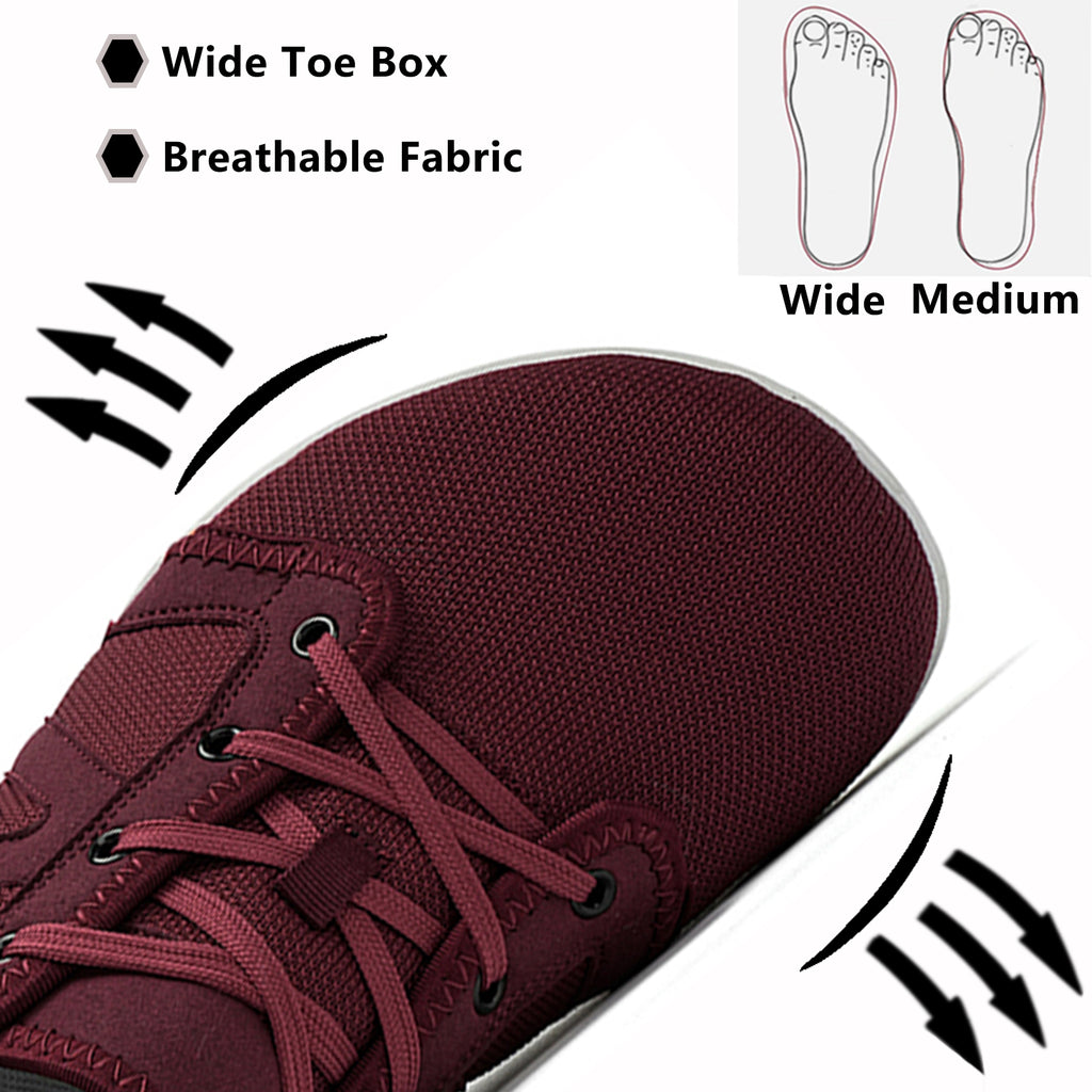 Women's Walking Shoes Wide Toe Barefoot Shoes Minimalist Zero Drop Sole Sneakers Tennis Shoes