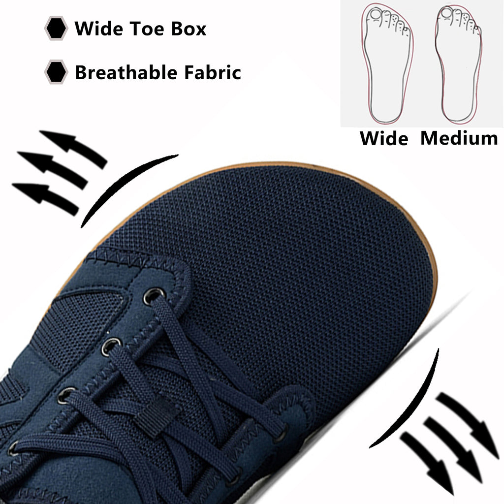 Men's Barefoot Shoes Zero Drop Wide Width Sneakers Lightweight Walking Shoes Tennis Shoes