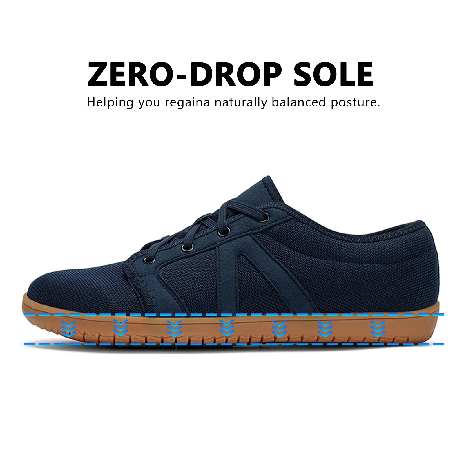 Men's Barefoot Shoes Zero Drop Wide Width Sneakers Lightweight Walking Shoes Tennis Shoes